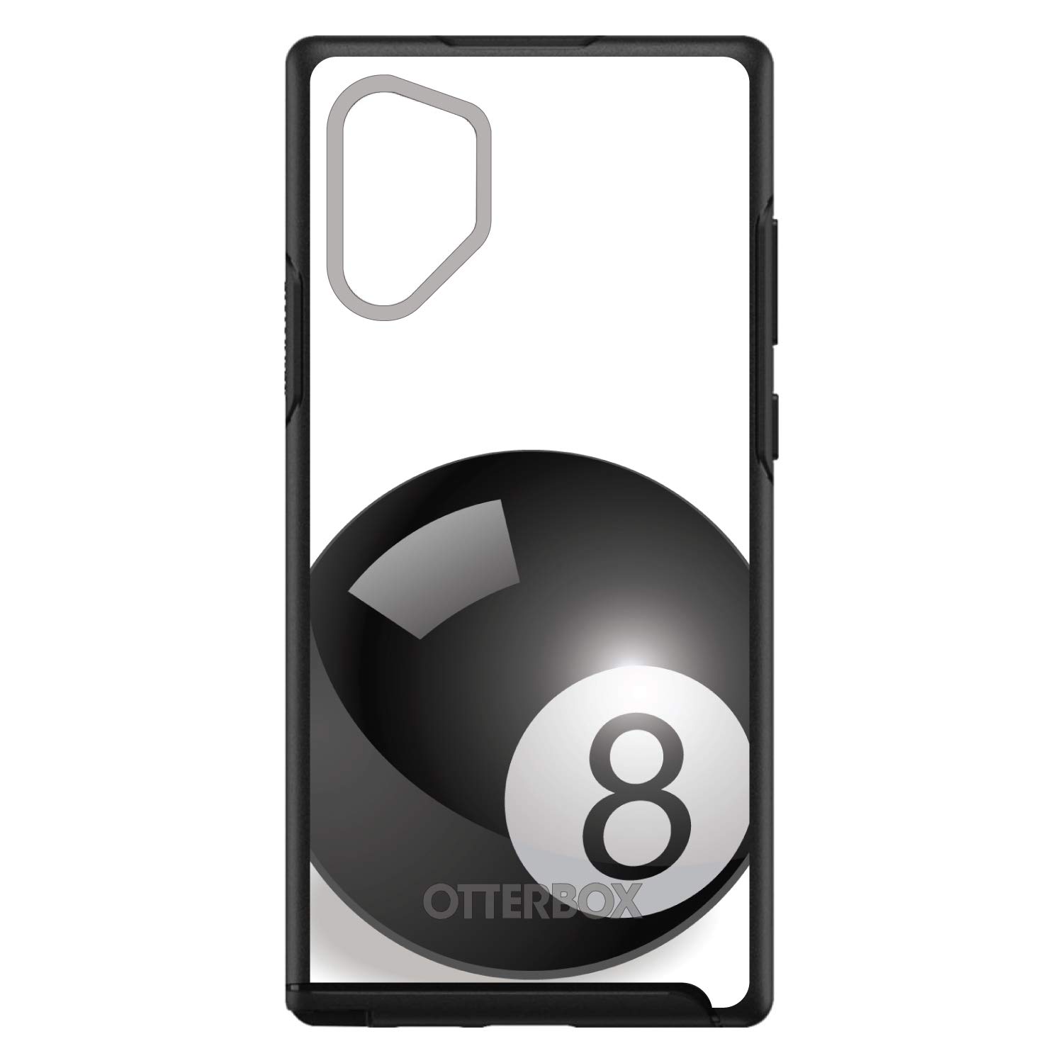 Premium Samsung Galaxy Note 10 Plus Case (6.8 Inch) - Shockproof Black 8 Ball Design Phone Cover | Durable Replacement for OtterBox Symmetry | Perfect for Work, Travel & Outdoor Protection