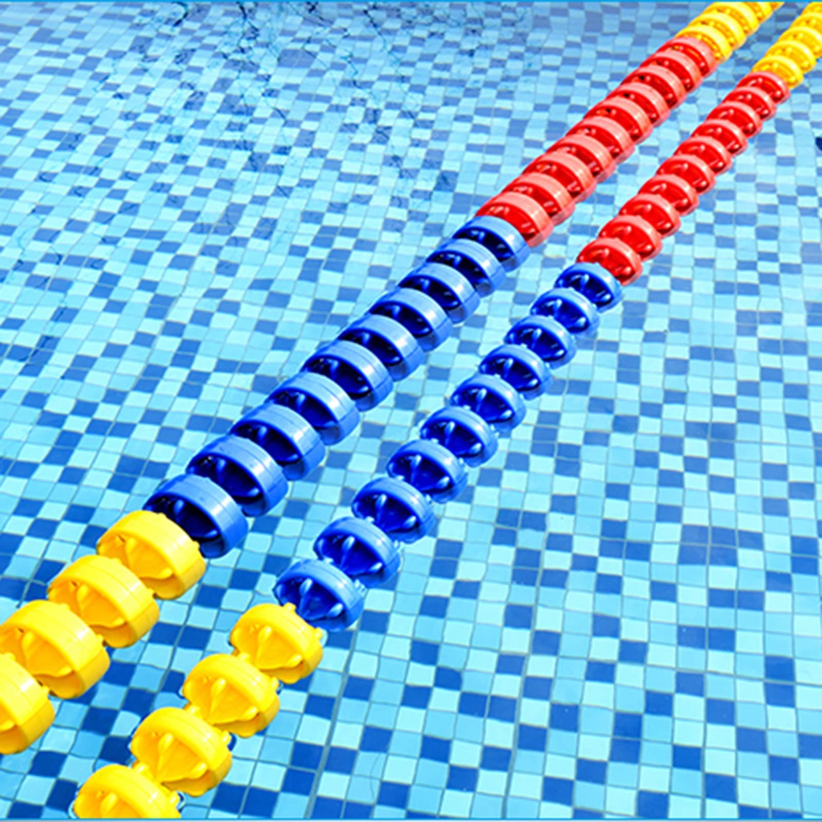 ZJMAMA Pool Safety Rope - 30ft Extra Long Swimming Pool Divider for Training & Competition, 12cm Diameter Nylon Rope - Ideal for Inground/Above Ground Pools, Swim Lanes & Water Safety (9m/354in)
