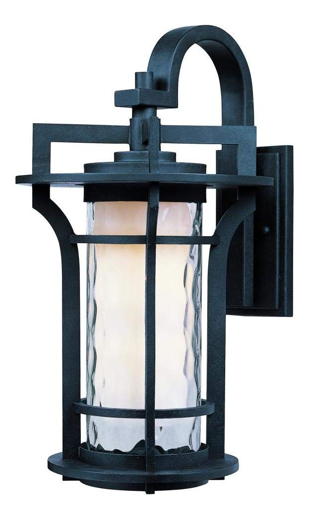 Black Oxide Wall Lantern with Clear Glass Shade - Outdoor Porch Light Fixture for Patio, Garden, and Entryway Lighting