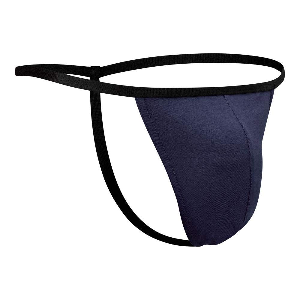 Kiniki Men's Oxford G-String Underwear - Ultra Soft Microfiber Thong for Comfort & Support - Perfect for Gym, Yoga & Everyday Wear