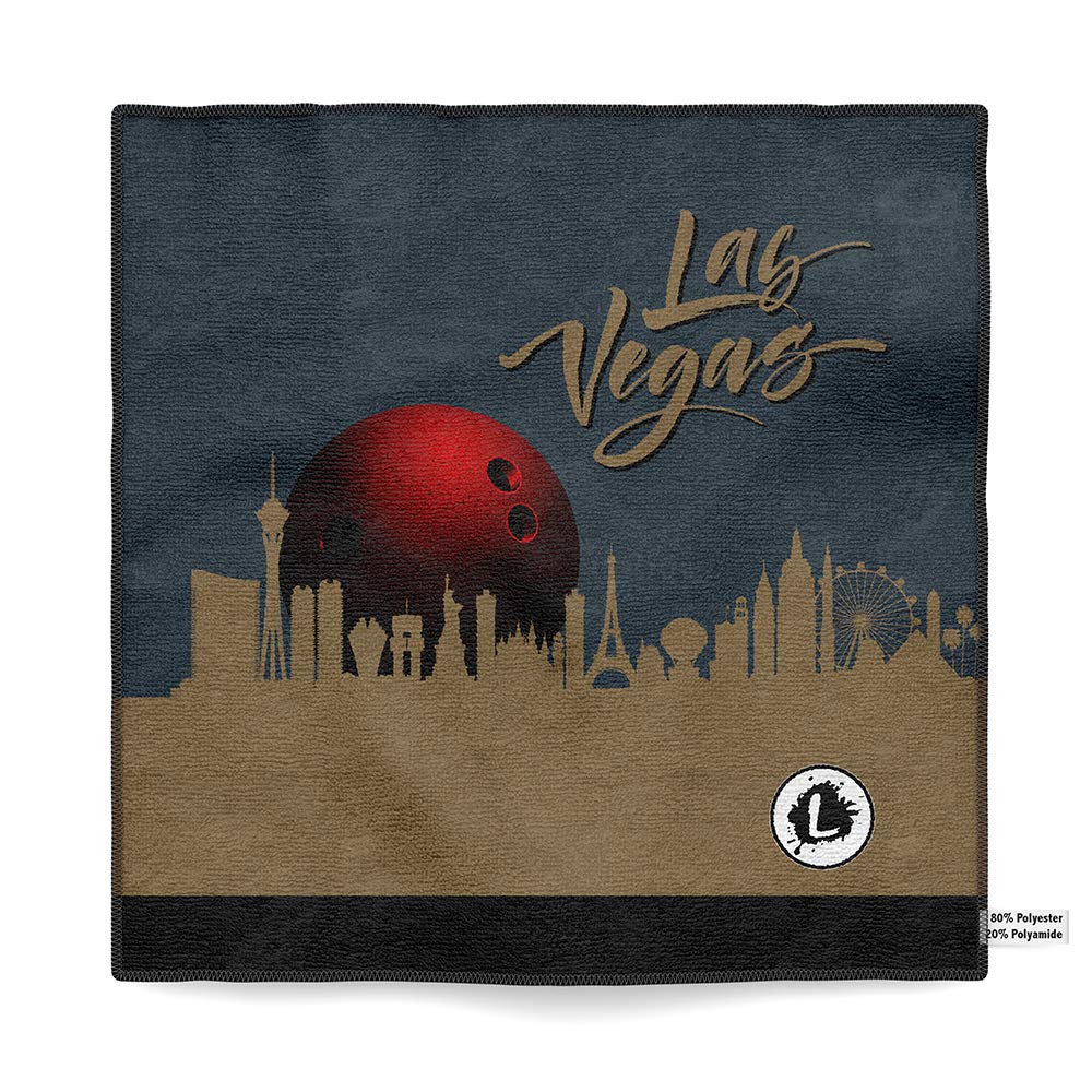 Custom Logo Infusion Dye-Sublimated Microfiber Bowling Towel - One-Sided Print - Las Vegas Hockey Team Theme 0683LVK - Perfect for Bowling Leagues, Sports Fans & Team Events