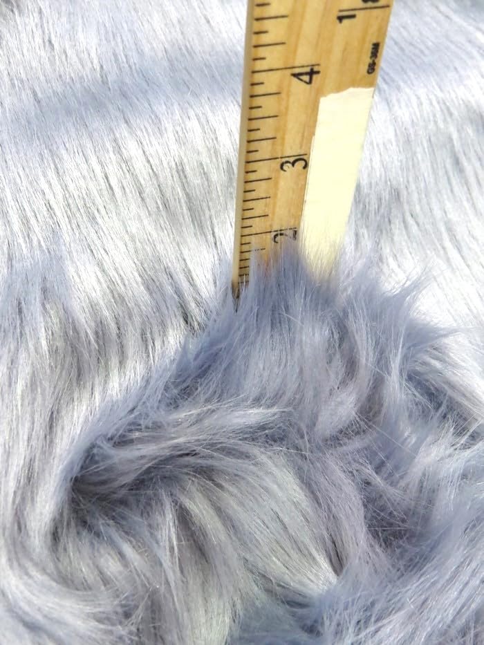 Ecoshag™ Faux Fur Fabric by The Yard - Soft Long Pile Shaggy Material for DIY Coats, Costumes, Scarves, Rugs & Fashion Accessories (Amber) - Perfect for Home Decor, Winter Fashion & Craft Projects