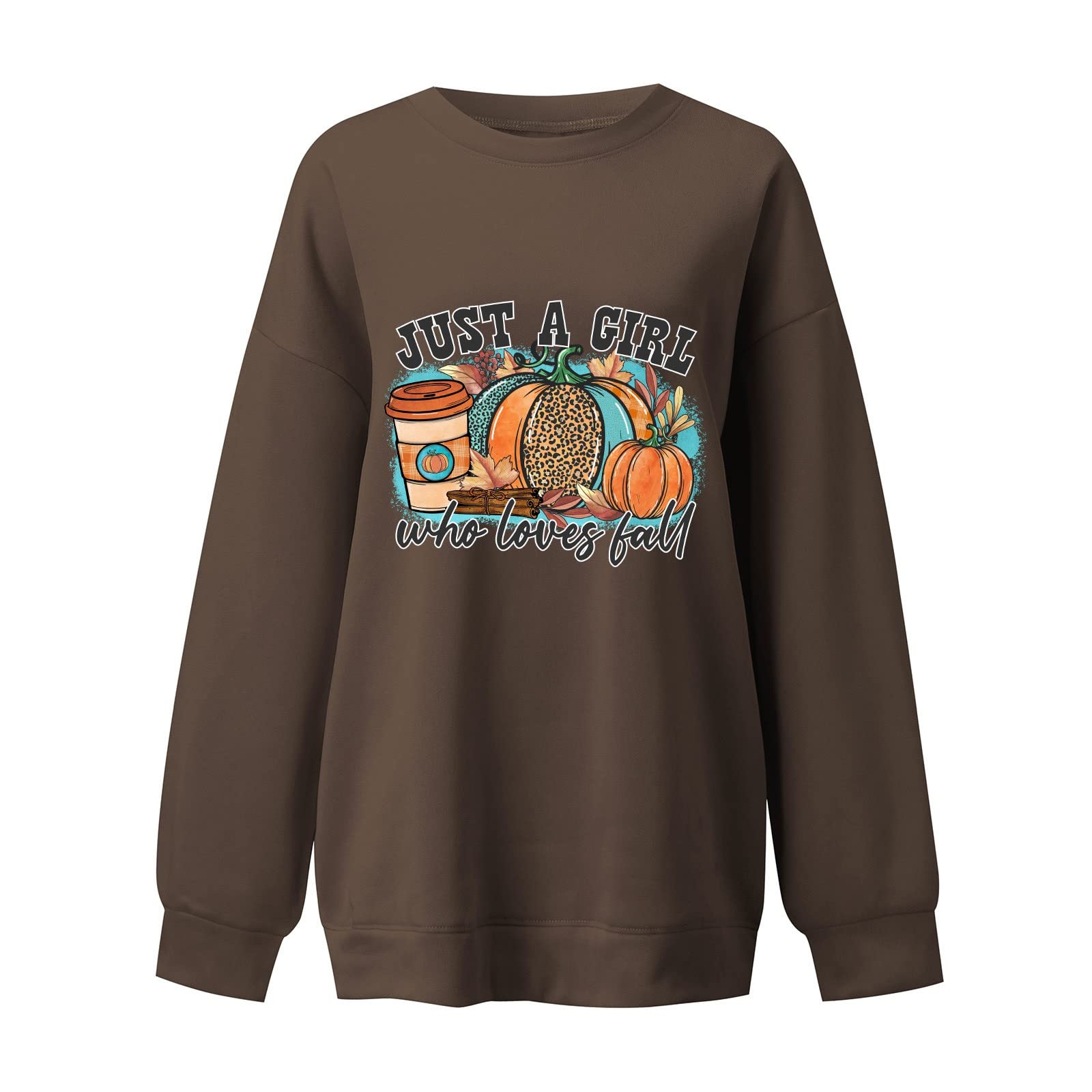 Women's Halloween Print Sweatshirts 2023 | Long Sleeve Crewneck Pullover Blouse | Fall Fashion Basic Top for Costume Parties & Pumpkin Patch Outings