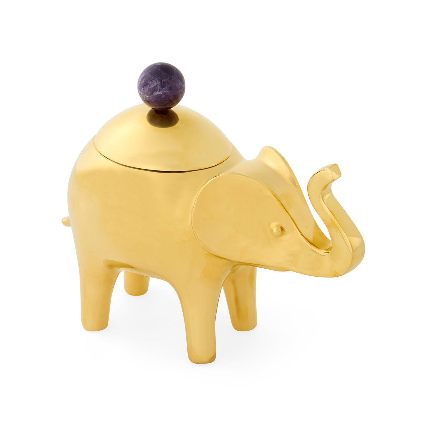 Handcrafted Brass Elephant Jewelry Box - Elegant Storage for Rings, Necklaces & Trinkets - Perfect for Home Decor, Gift Giving & Travel Organizer