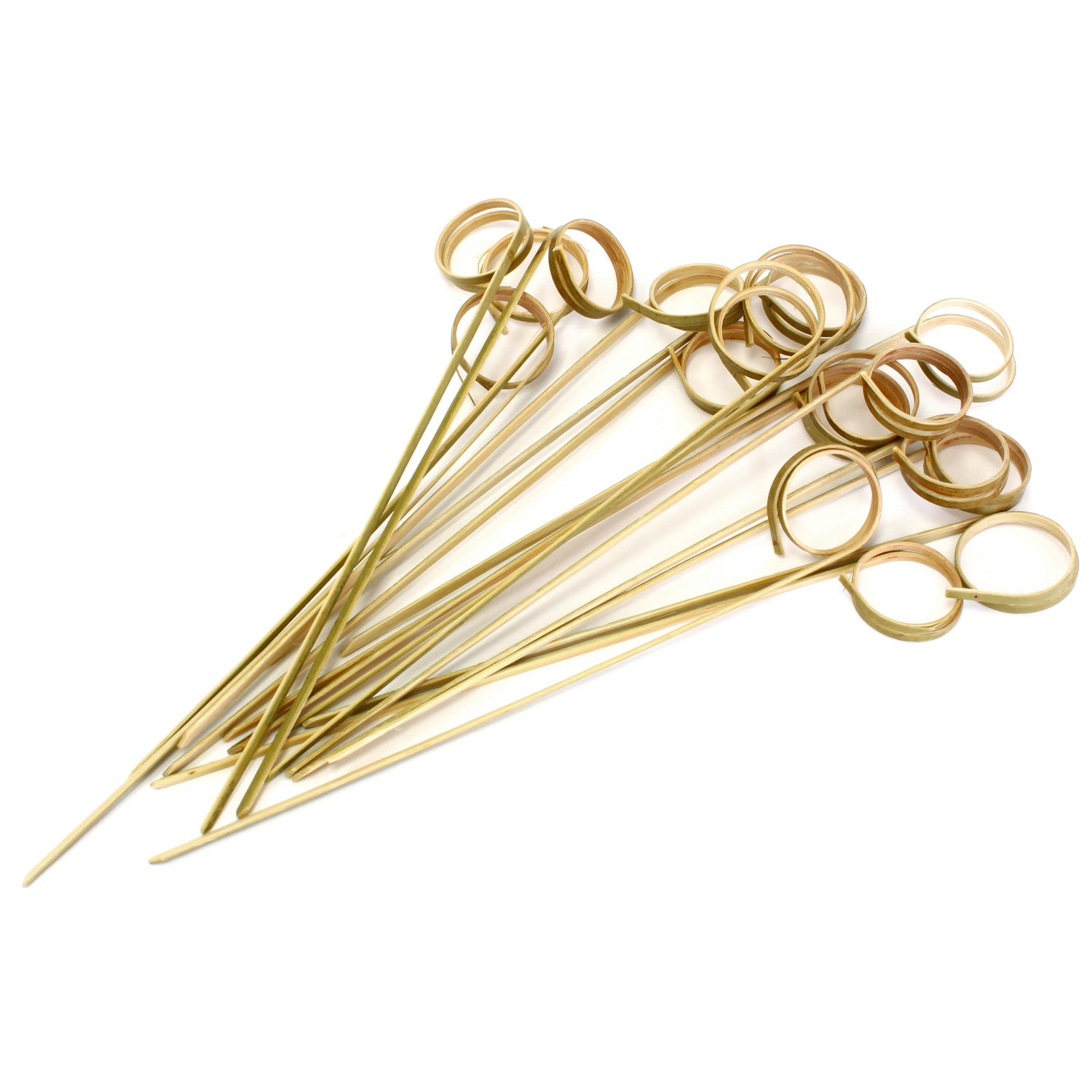 Tree Choice 5.9 Inch Bamboo Looped Skewers - 1200 Count Bulk Pack for BBQ, Grilling, Party Appetizers & Camping Food Skewers
