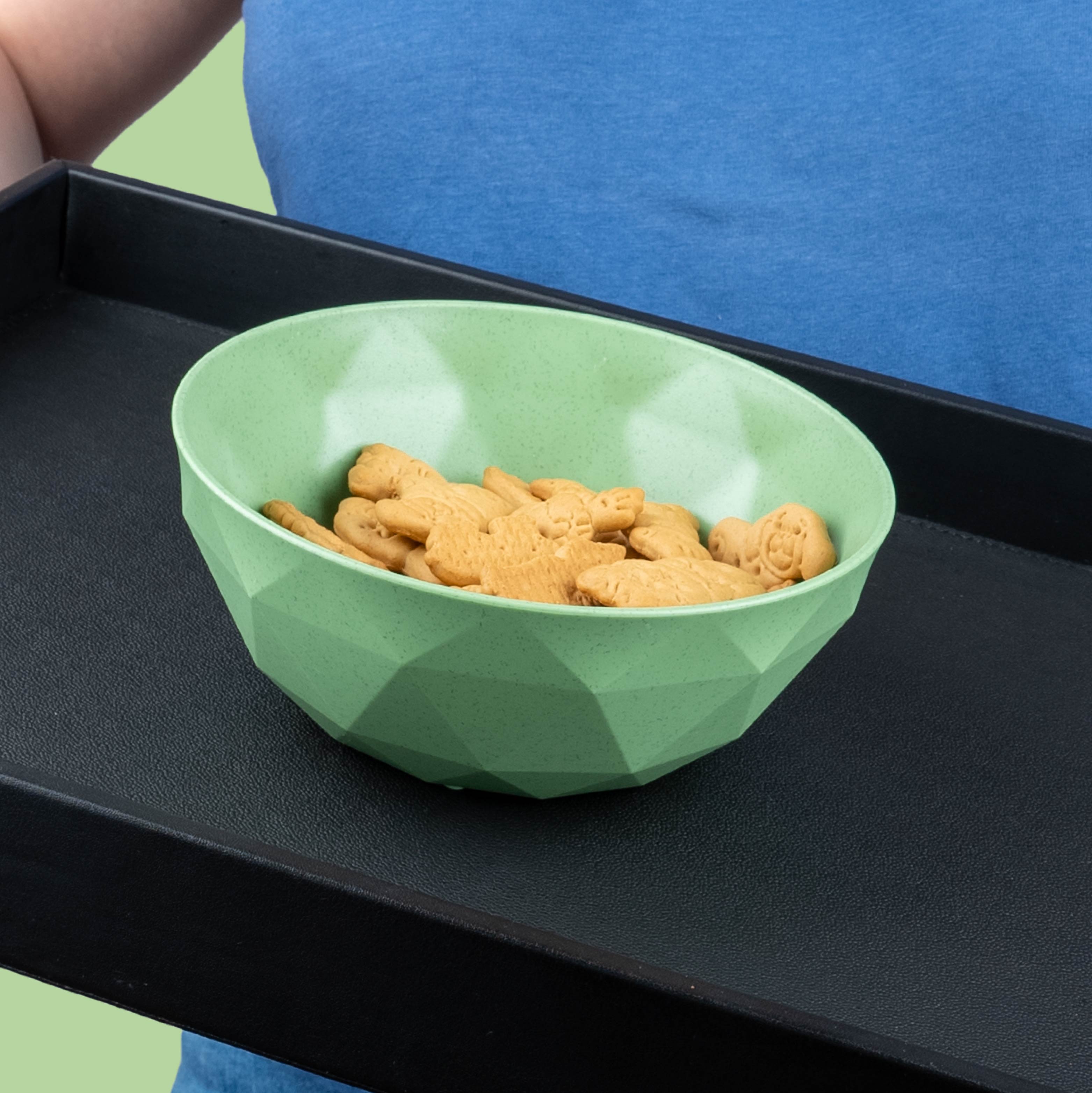Green Plastic Magnetic Bowls - 16cm Set for Kitchen, Office & Craft Organization | Strong Hold for Fridge, Whiteboard & Metal Surfaces