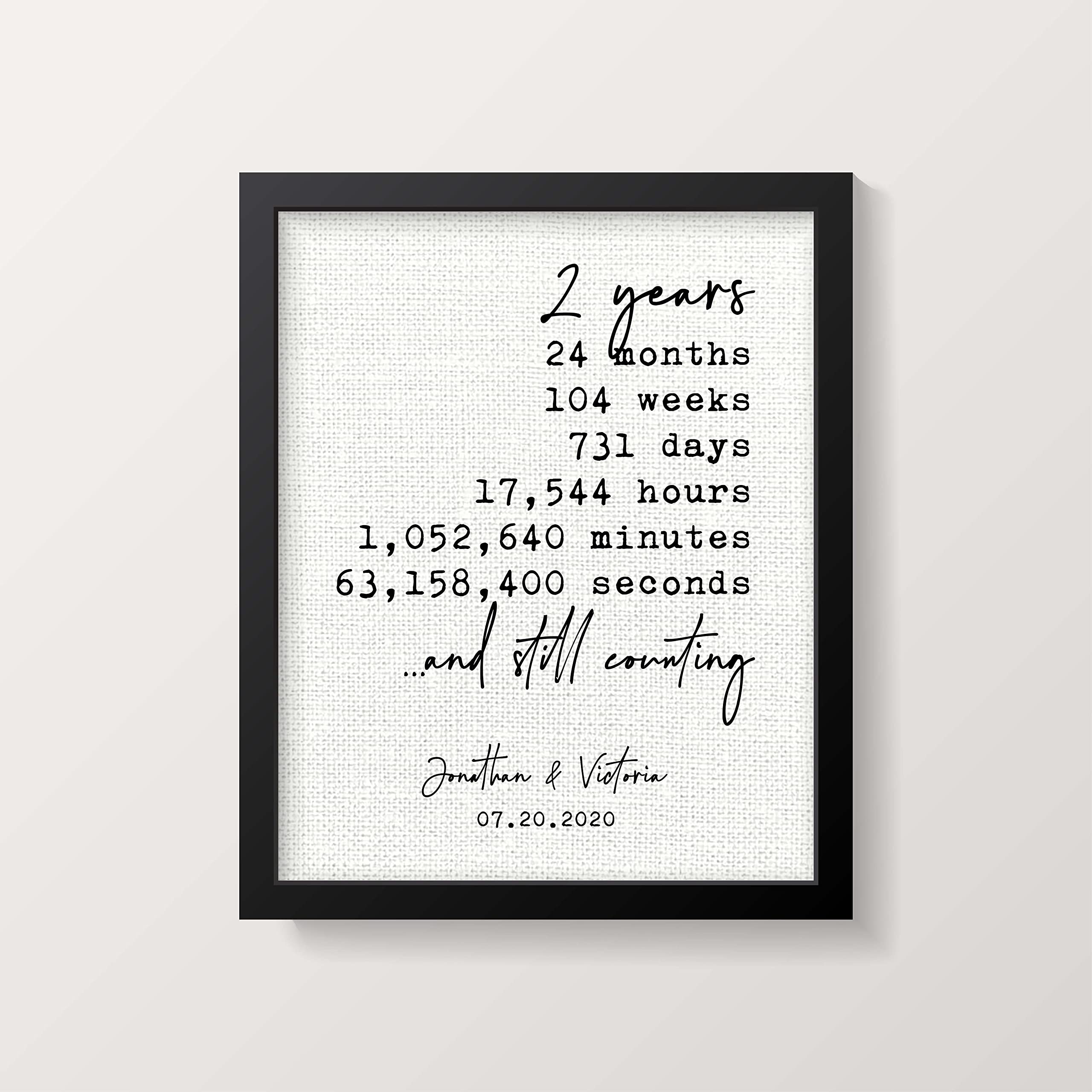Personalized Cotton Anniversary Gift for Her - 2nd Year Wedding Gift for Wife - Customized Cotton Keepsake for Women - Perfect for Anniversaries, Birthdays & Special Occasions