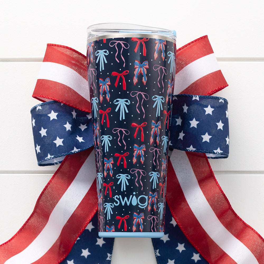 Miss Independence 32oz Tumbler - Insulated Stainless Steel Water Bottle with Lid & Straw - Perfect for Travel, Gym & Outdoor Activities