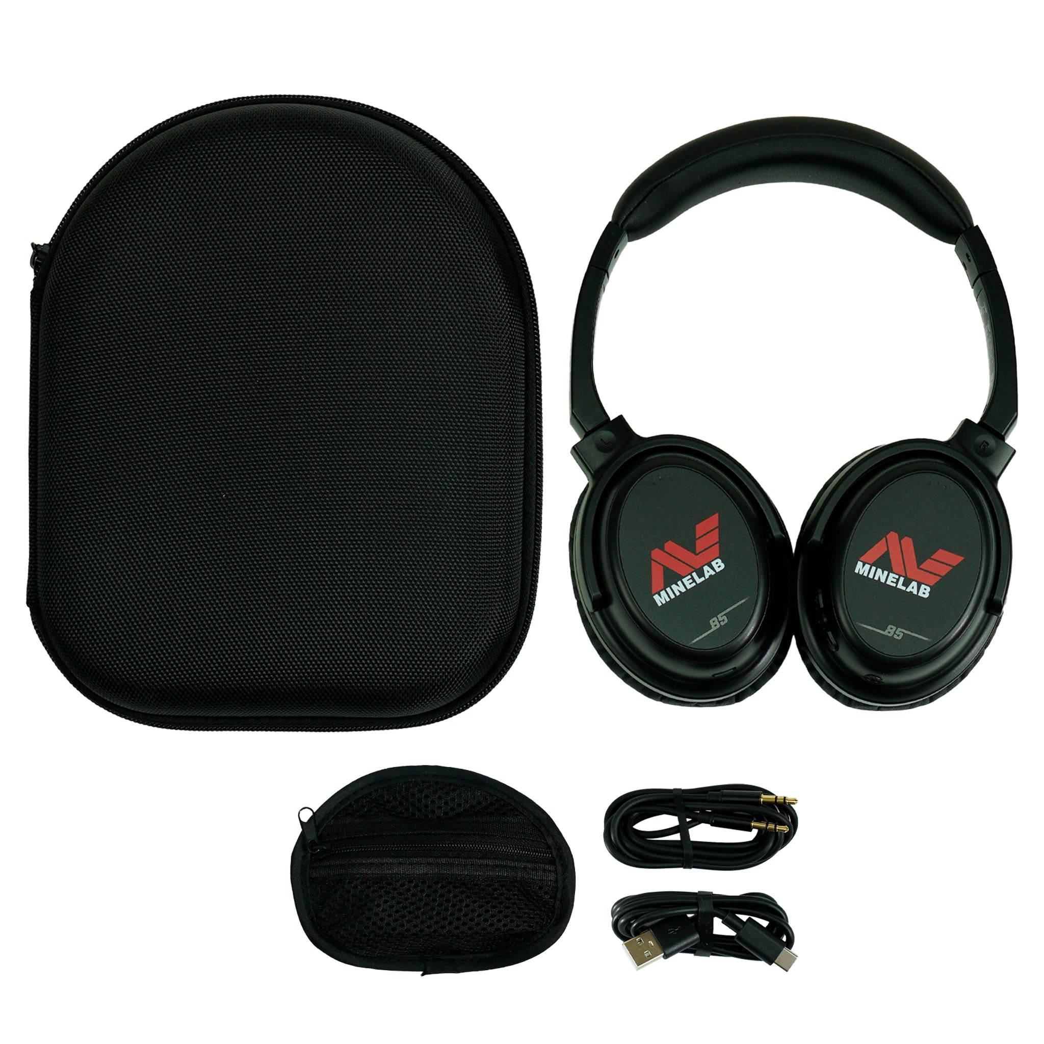 Minelab ML 85 Bluetooth Wireless Low Latency Headphones for Metal Detecting - Compatible with Equinox 700, 900, X Terra Pro & Manticore - Perfect for Treasure Hunting, Beach Searching & Outdoor Adventures