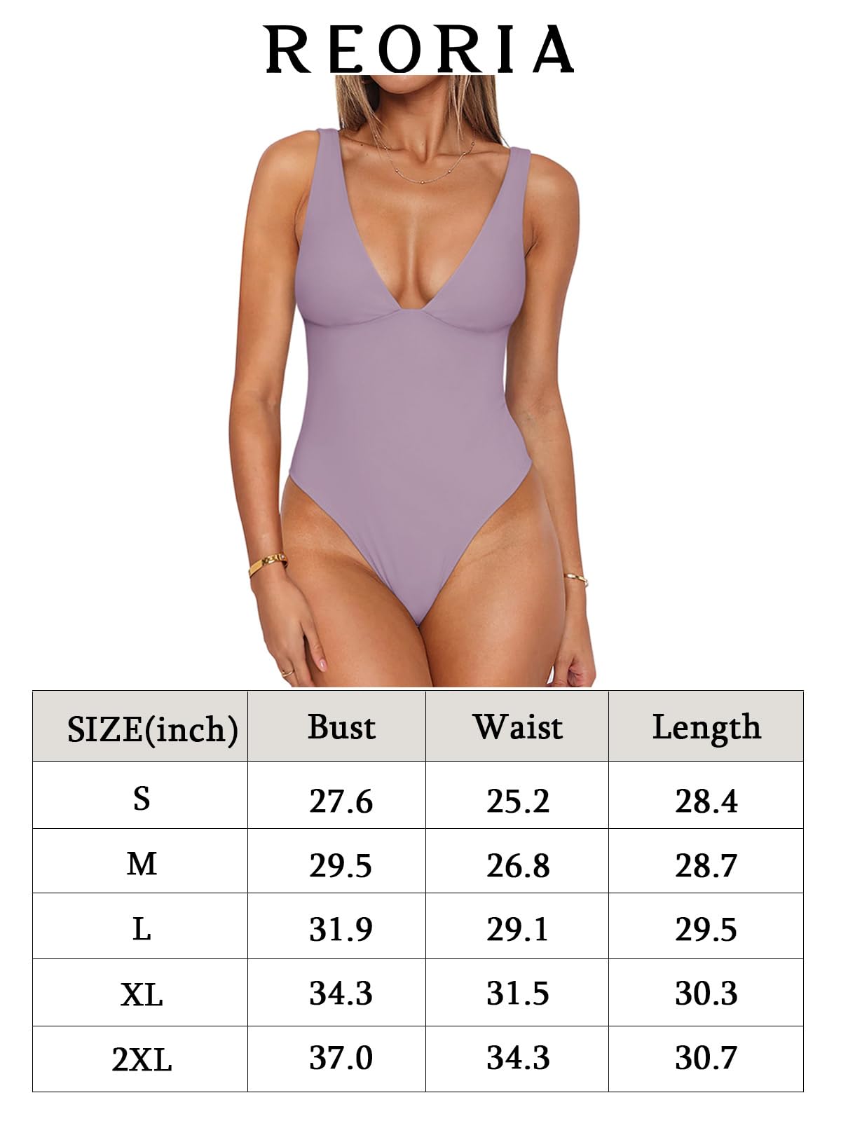 REORIA Women's Sexy Plunge Deep V Neck Sleeveless Bodysuit - Y2K Backless Tank Top for Clubbing, Date Night & Going Out Outfits