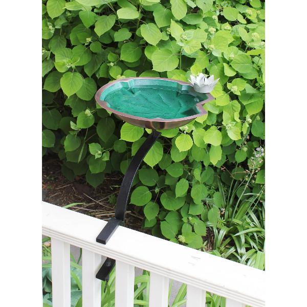 Lilypad Birdbath - Decorative Garden Bird Bath with Natural Leaf Design for Outdoor Bird Watching & Garden Decor