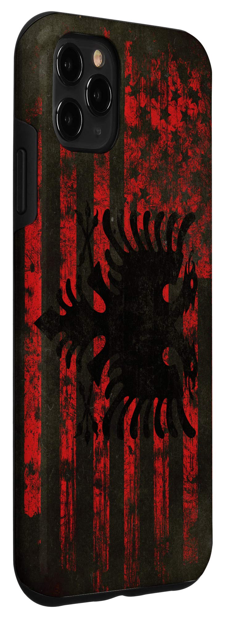iPhone 11 Pro Max Case - USA Albania Flag Design for Travel & Pride
