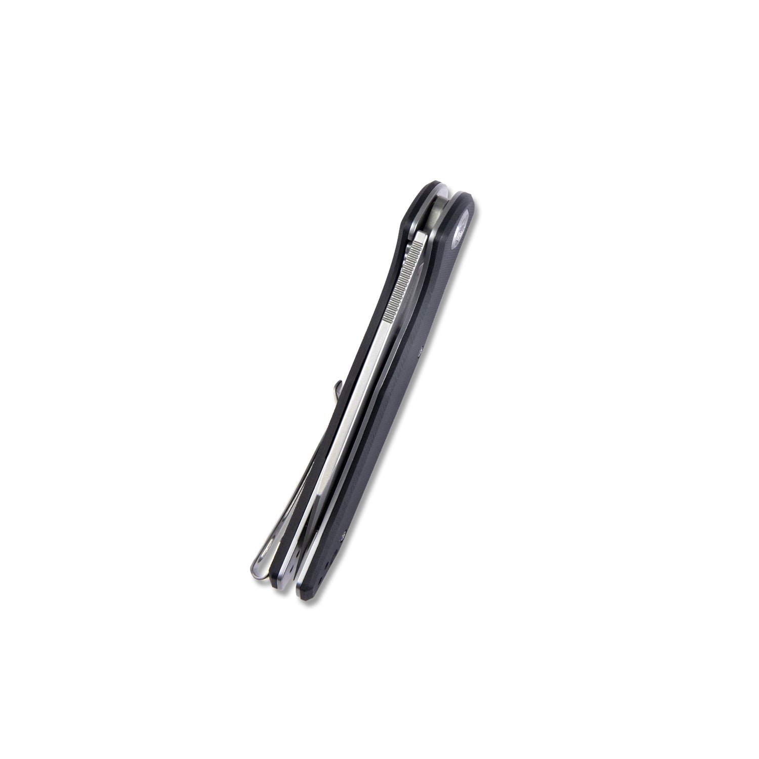 Premium Flash Liner Lock Flipper Folding Knife - Black G10 Handle, 3.82