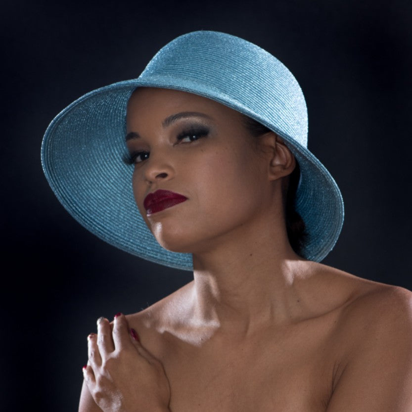 UF6550 Baby Blue Bucket Hat for Women - Stylish Sun Protection & Fashion Accessory for Beach, Outdoor, and Summer Activities