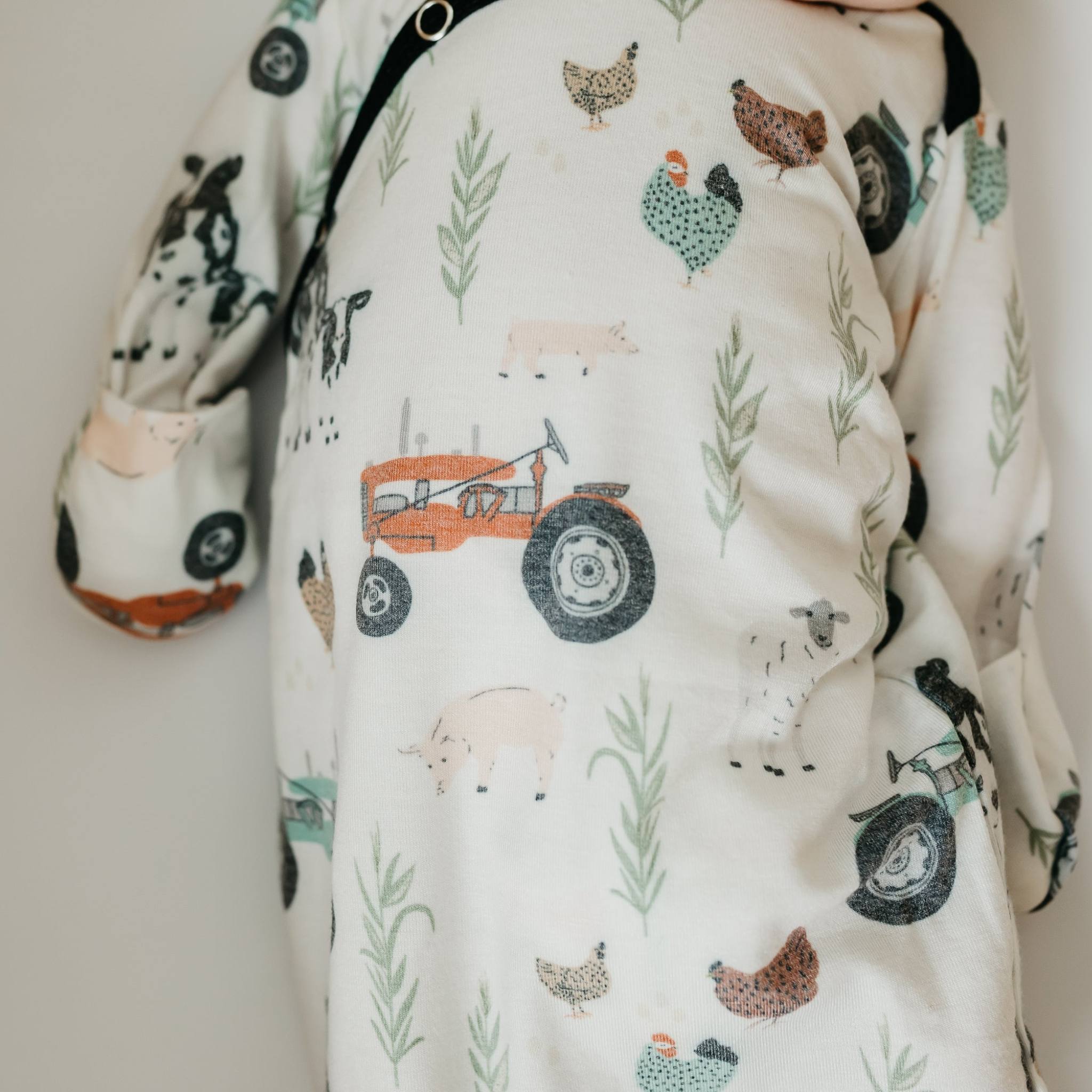 Newborn Baby Knotted Gown - Soft Cotton Sleepwear for Infants 0-3 Months | Perfect for Hospital, Home & Photo Shoots