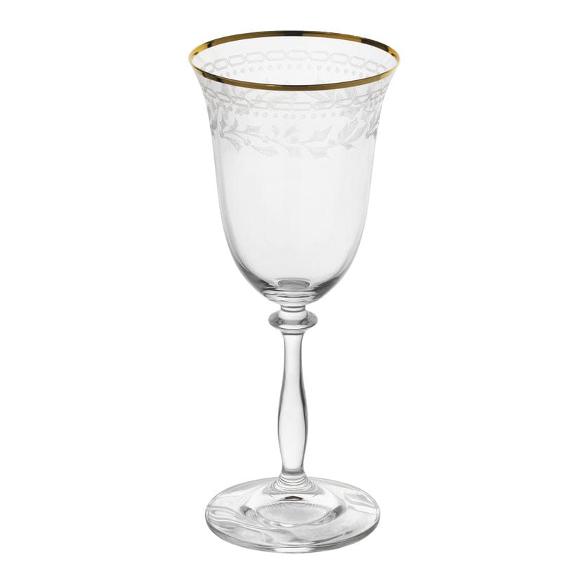 Premium Gold Rim Red Wine Glasses Set of 4 - Elegant Holiday & Dinner Party Stemware for Christmas, Thanksgiving & Special Occasions