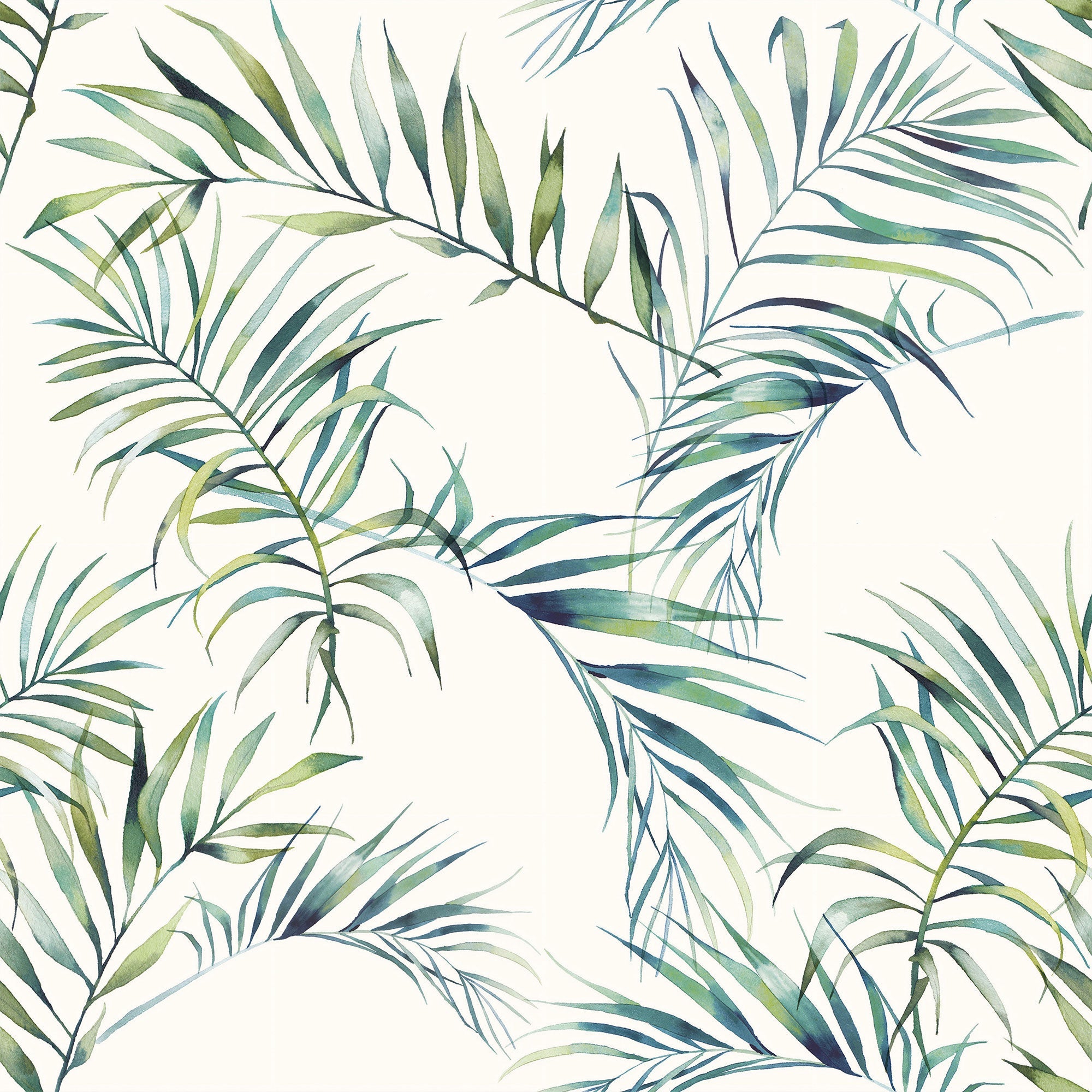 Green Bathroom Wallpaper Sample - Waterproof & Peel-and-Stick - Modern Floral Design for Bathroom, Kitchen & Powder Room Decor