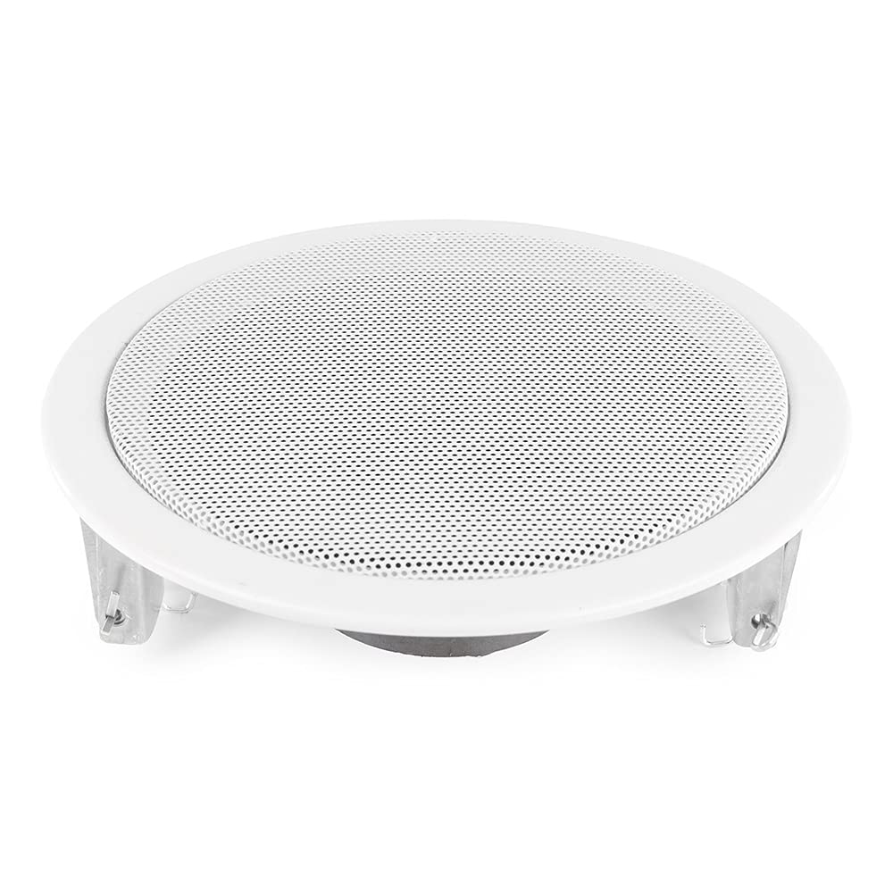 Power Dynamics 2-Zone Bluetooth Ceiling Speaker System - 4x 5-Inch In-Ceiling Speakers & 2x BTW30 Wall Amplifiers with FM Radio & USB Playback - Perfect for Whole Home Audio, Background Music & Multi-Room Entertainment