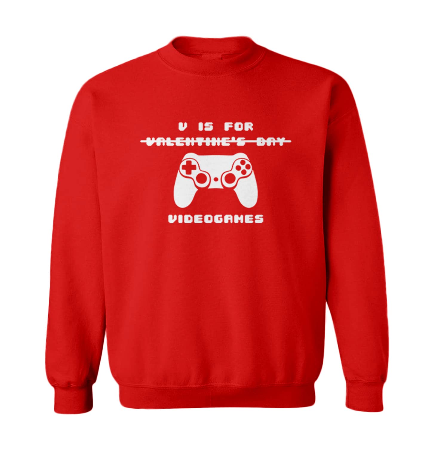V is for Videogames Gamer Toddler Fleece Crewneck Sweatshirt - Soft & Warm Pullover for Kids Gaming Enthusiasts - Perfect for Playdates, eSports Events & Family Game Nights