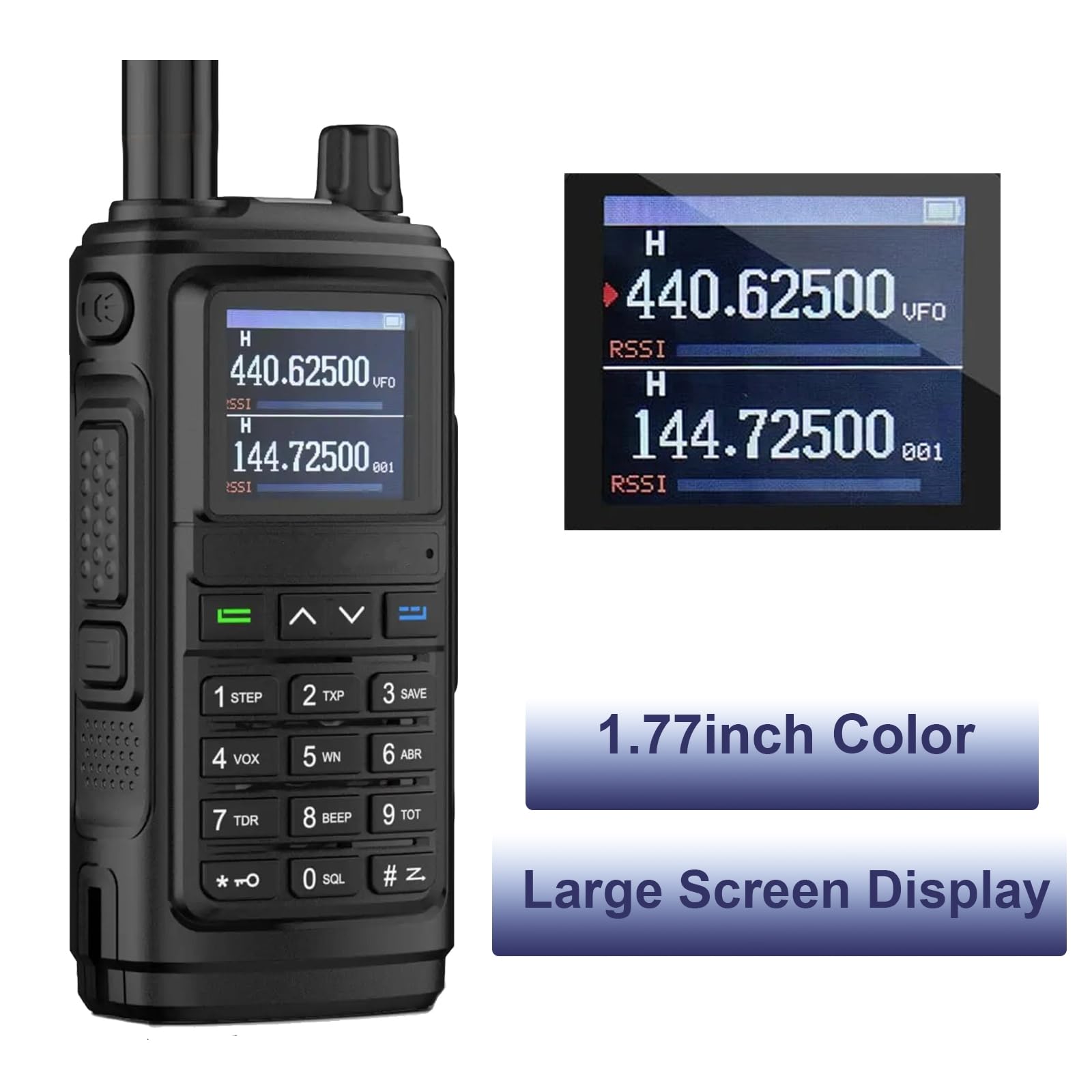 FONGHOO UV-17M Long Range Ham Radio Handheld Two Way Walkie Talkie - Rechargeable USB-C, NOAA Weather Alert, VOX Function, 999 Channels (Black) - Perfect for Outdoor Adventures, Emergency Communication & Group Activities