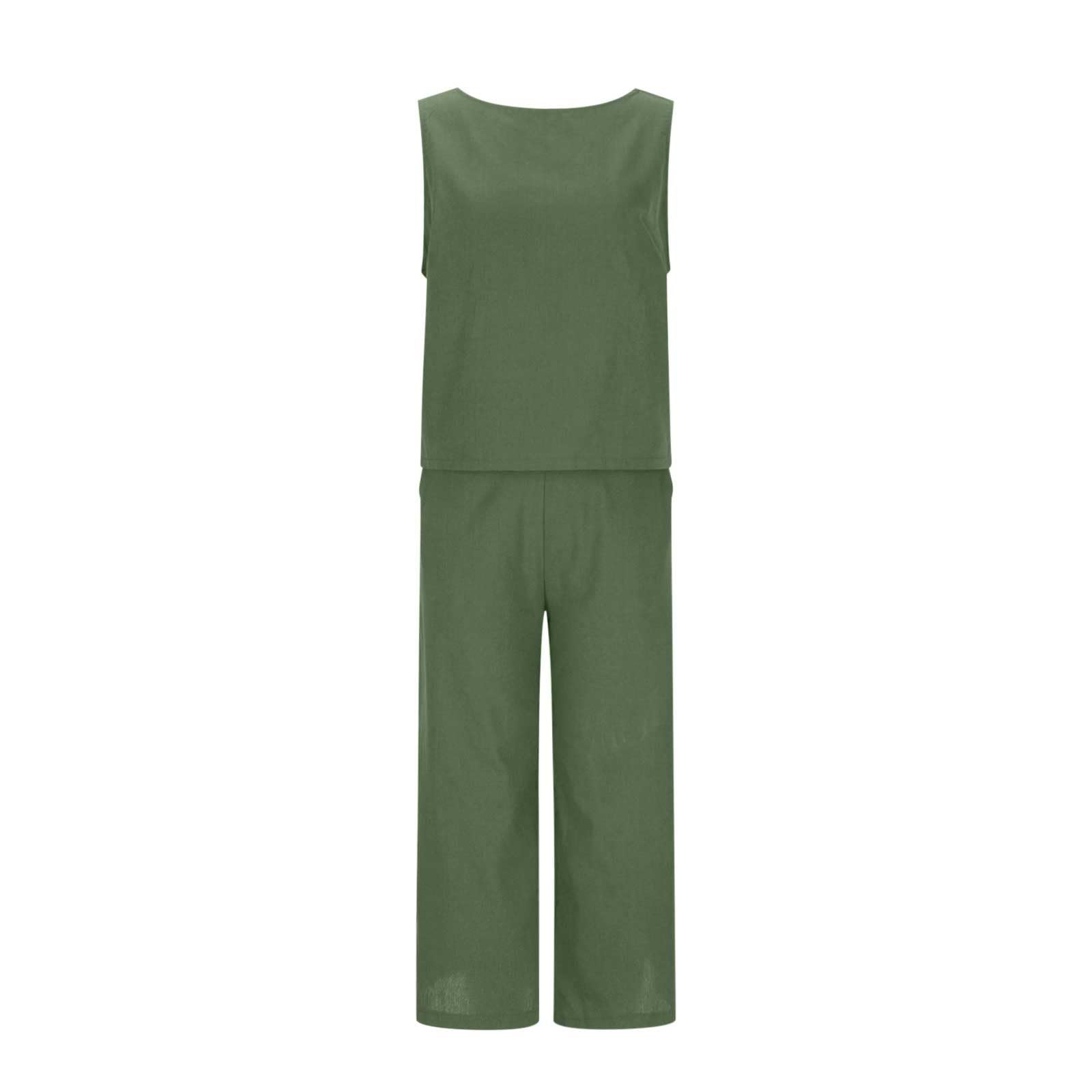 Oelaio Women's Green Sweatsuit 2-Piece Set - Plus Size Fall Jogging Outfits & Holiday Tracksuits 2024 | Long Sleeve Jumpsuit & Joggers for Women | Perfect for Gym, Running, Casual Wear & Street Fashion