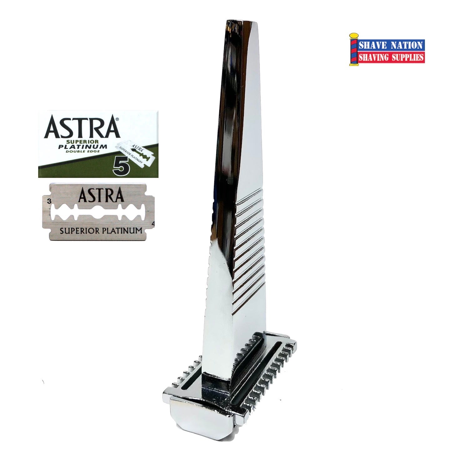 MAG T Delta Magnetic Open Comb Safety Razor for Men - Premium Stainless Steel Shaving Razor for Smooth & Close Shave - Perfect for Travel & Wet Shaving Gifts
