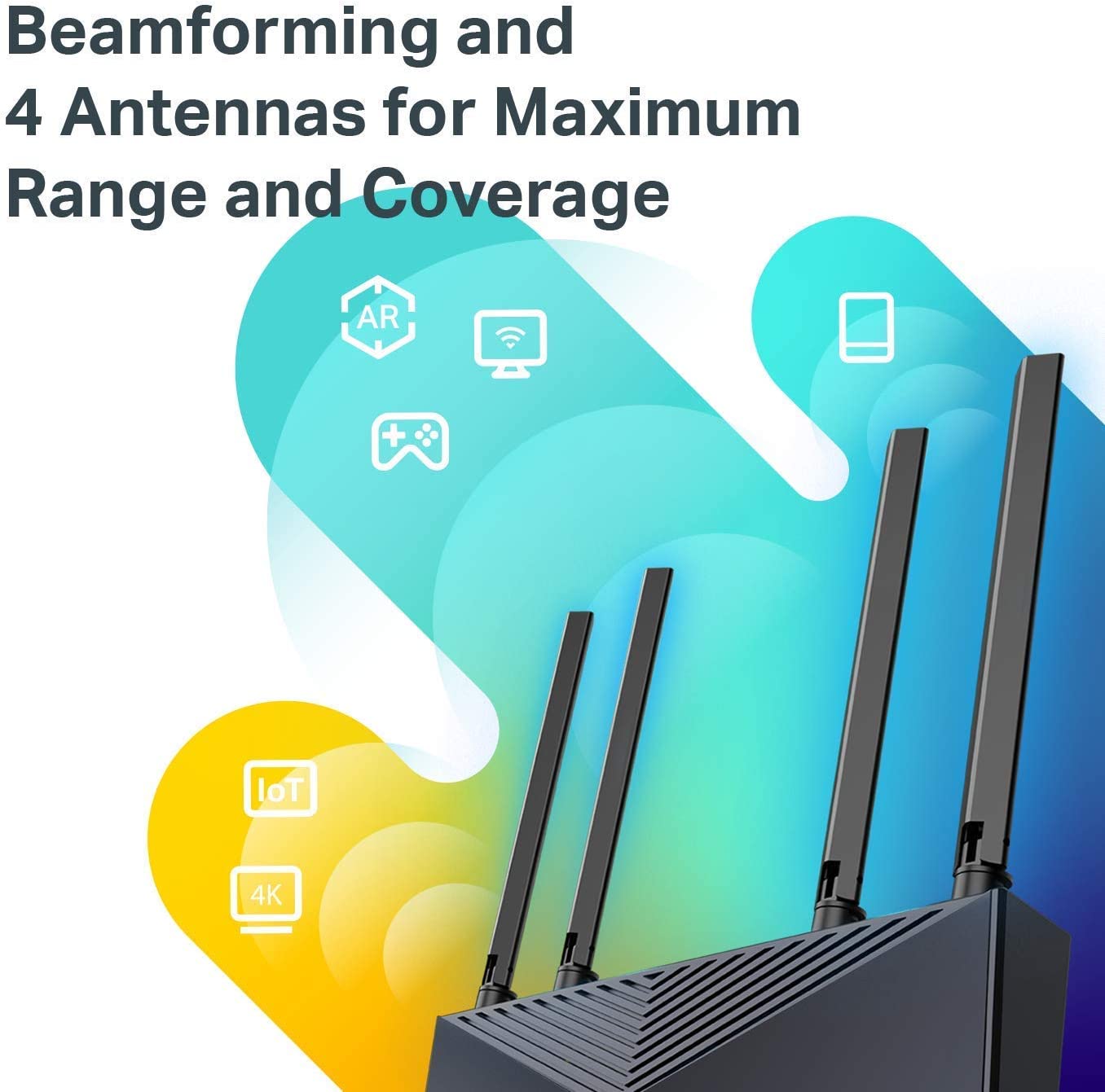 TP-Link Archer AX50 AX3000 Dual Band WiFi 6 Smart Router - Gigabit Wireless Internet with OFDMA, MU-MIMO, Parental Controls & HomeCare | Alexa Compatible | High-Speed Streaming & Gaming for Home & Office