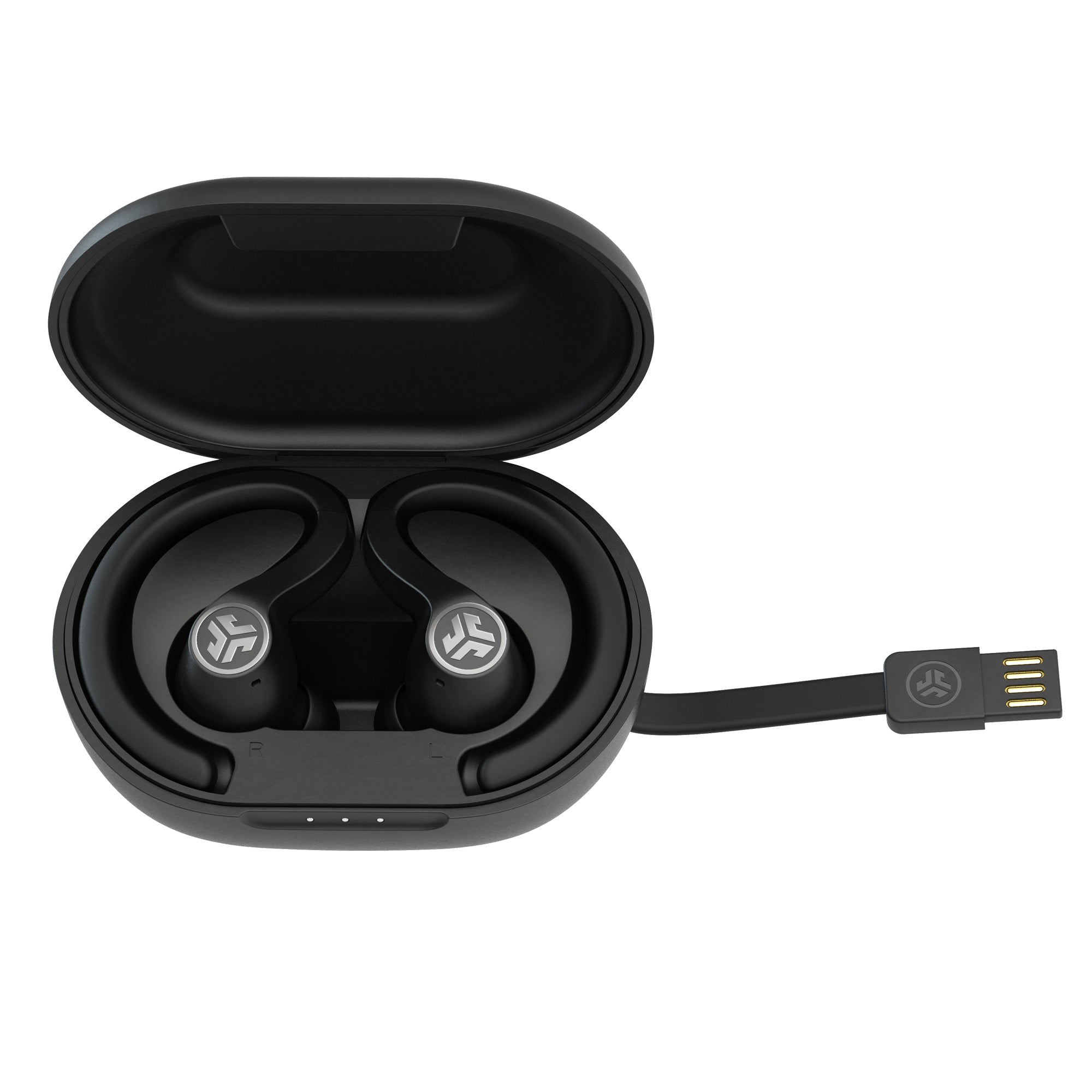JBuds Air Sport True Wireless Earbuds 3rd Gen - Bluetooth 5.0, IPX5 Waterproof, Secure Fit for Running & Workouts - Black (Ideal for Gym, Jogging & Outdoor Activities)