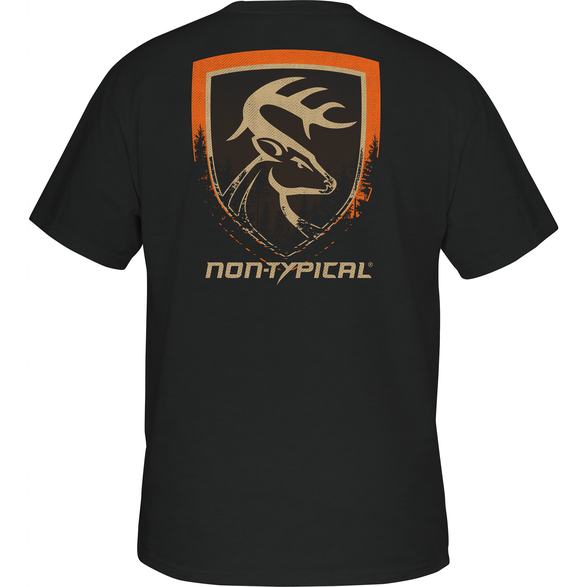 Non-Typical In The Woods Logo Graphic T-Shirt for Men - Comfortable Casual Tee for Hunting, Camping & Outdoor Adventures