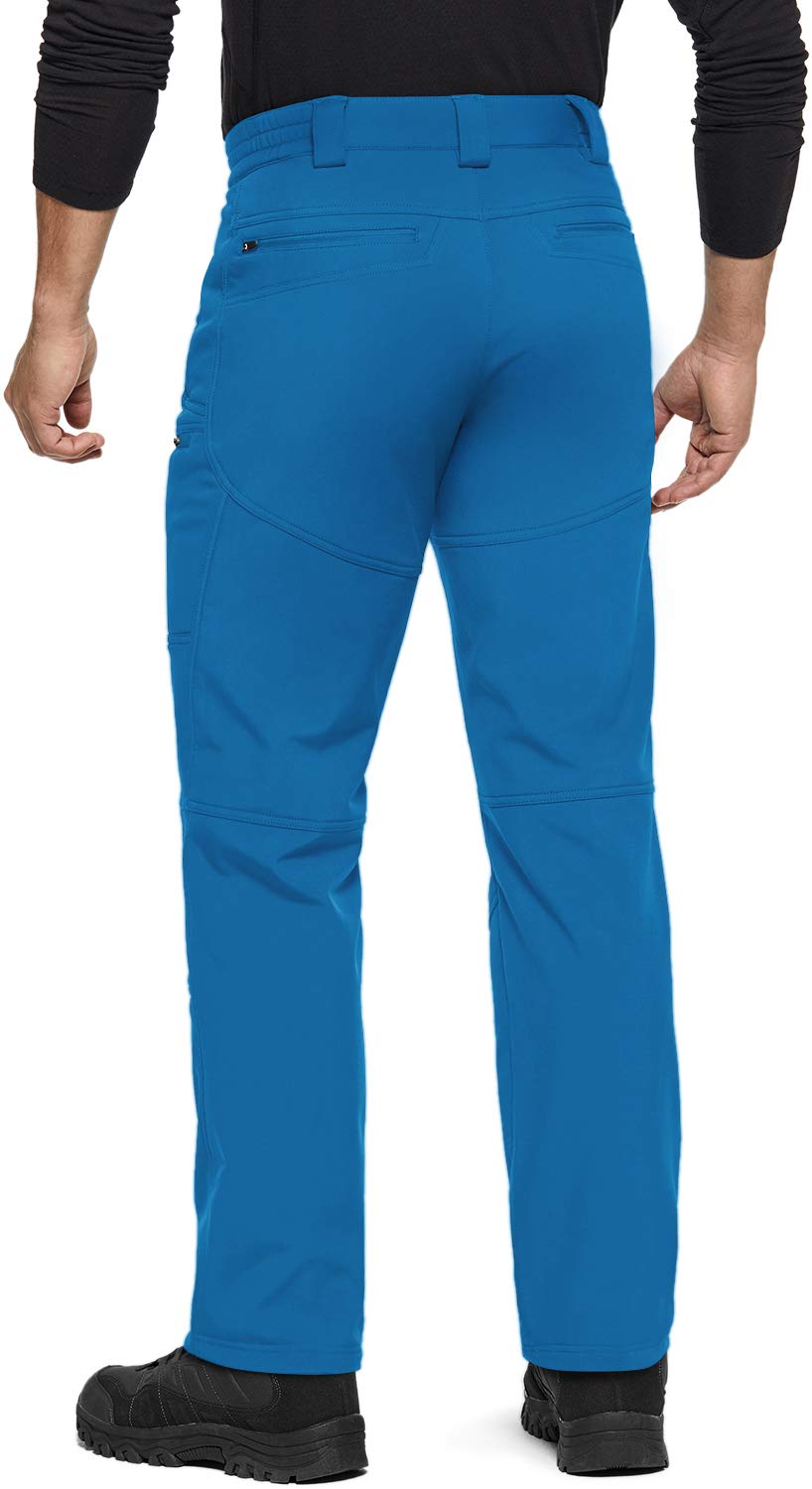 TSLA Men's Waterproof Softshell Cargo Pants - Winter Snow Ski & Snowboard Pants, Fleece-Lined Hiking & Outdoor Work Pants for Cold Weather - Perfect for Skiing, Snowboarding, Hiking and Outdoor Activities