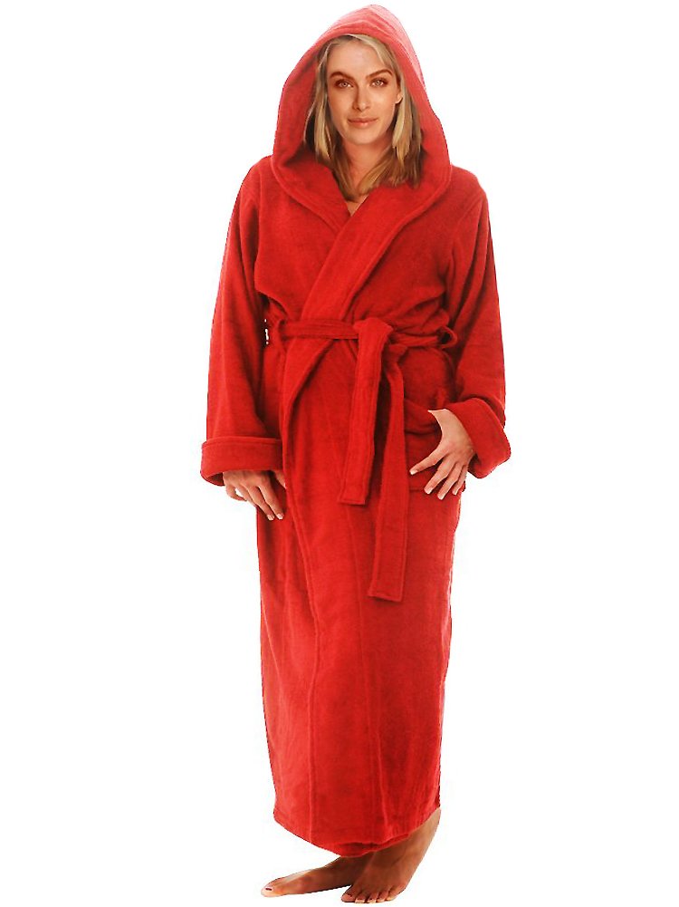 Velour Terry Hooded Robe for Women & Men - Soft White Bathrobe with Hood - Perfect for Spa, Bath, Lounge & Hotel Relaxation