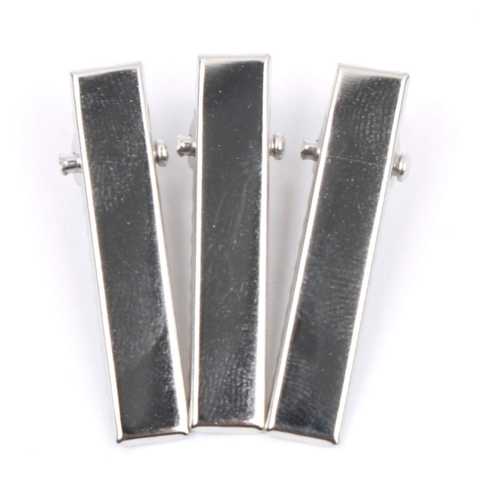 150 Pcs Silver Metal Alligator Hair Clips - Single Prong Hair Clips with Teeth for Hair Bows, DIY Crafts, Salon Styling & Hair Accessories (Great for Wedding, Party, Cosplay & Daily Hairstyling)