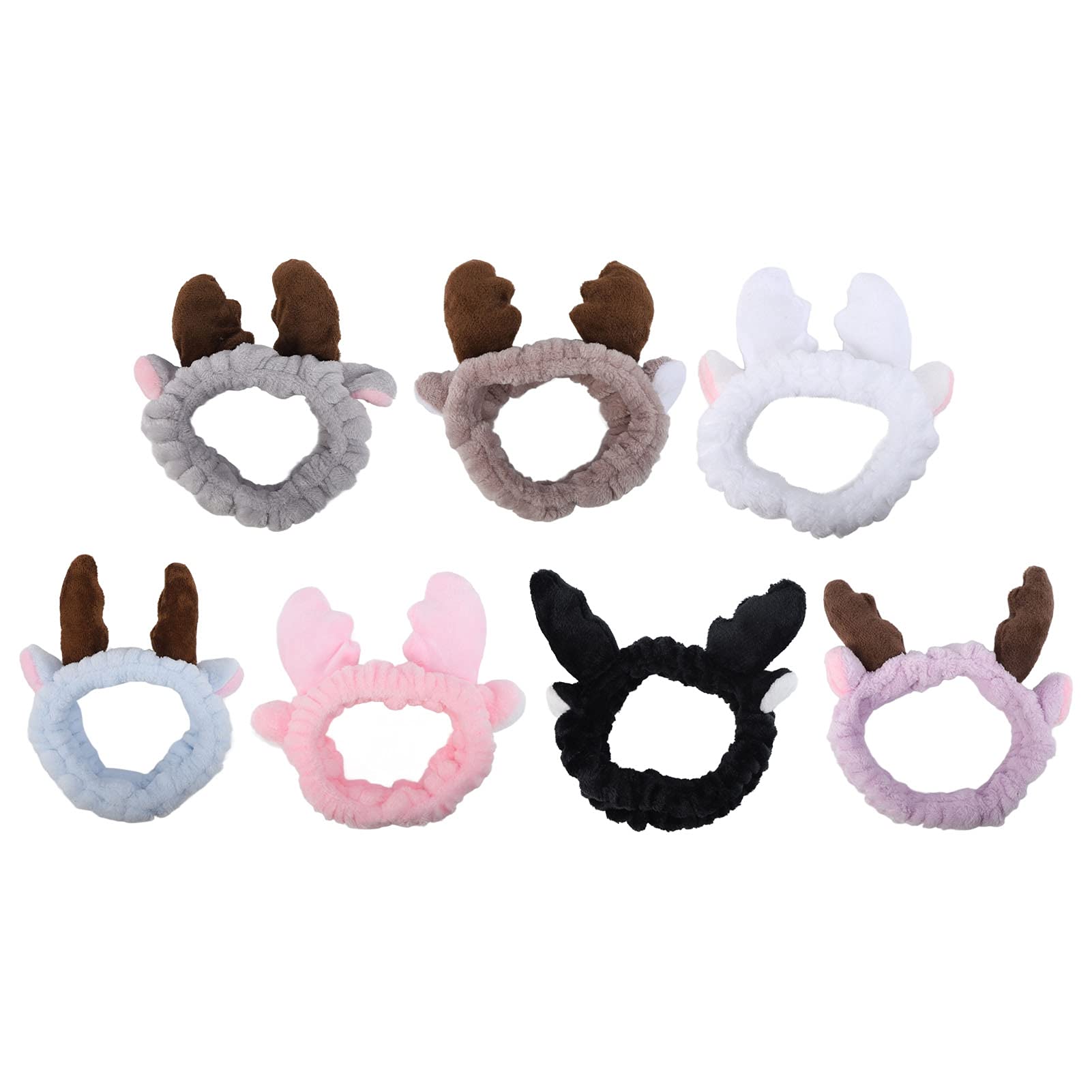 7pcs Women's Makeup Headbands - Soft Facial Hair Bands for Washing Face, Shower & Skincare | Syuanmuer Beauty Accessories for Spa, Salon & Home Use