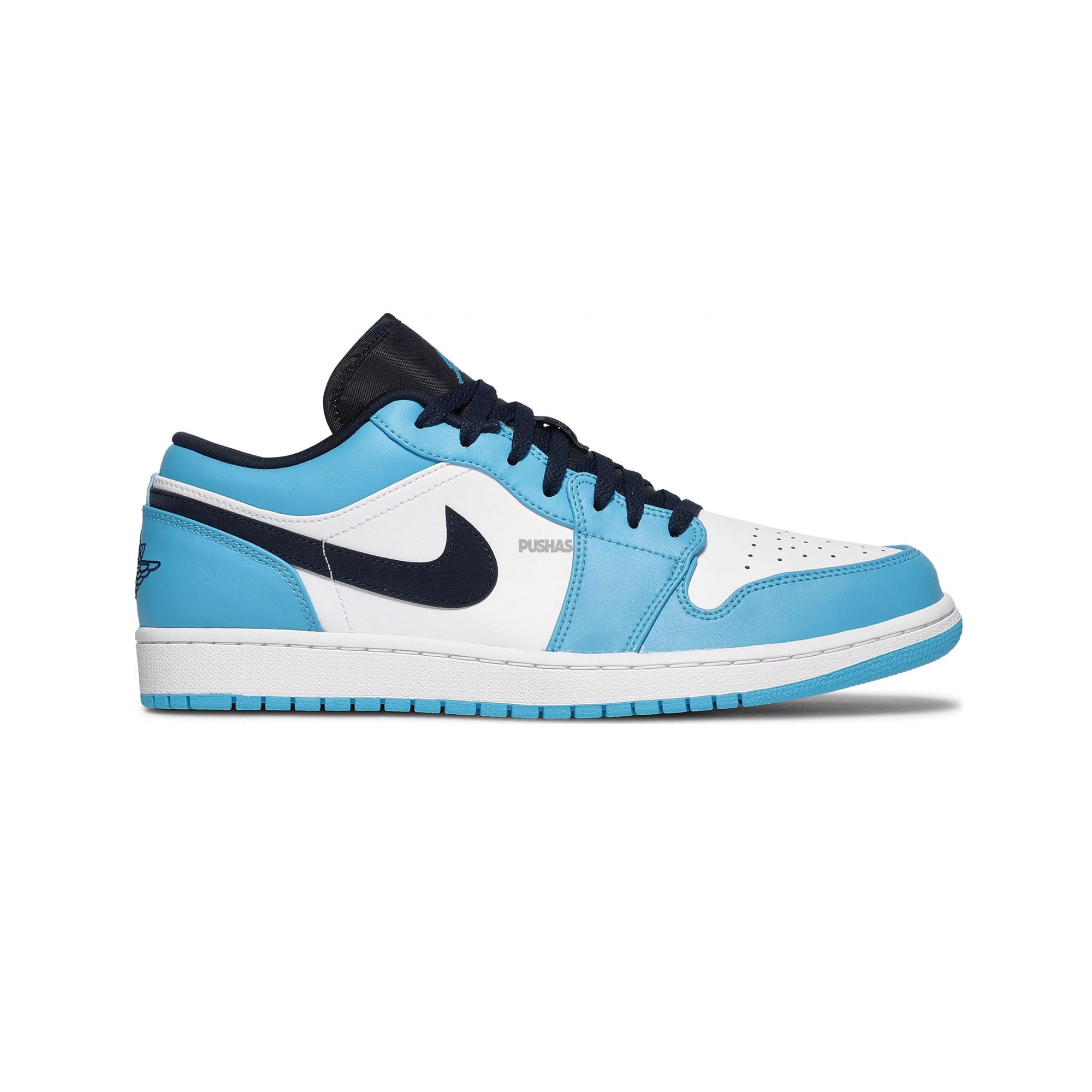 Air Jordan 1 Low 'UNC' Men's Basketball Shoes - Classic Blue & White Sneakers for Casual Wear, Street Style & Court Performance
