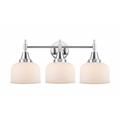 Innovations 447-3W-PC-G71 Chrome Finish Transitional 3-Light Bathroom Vanity Set - Perfect for Modern Bathrooms, Powder Rooms & Home Renovations