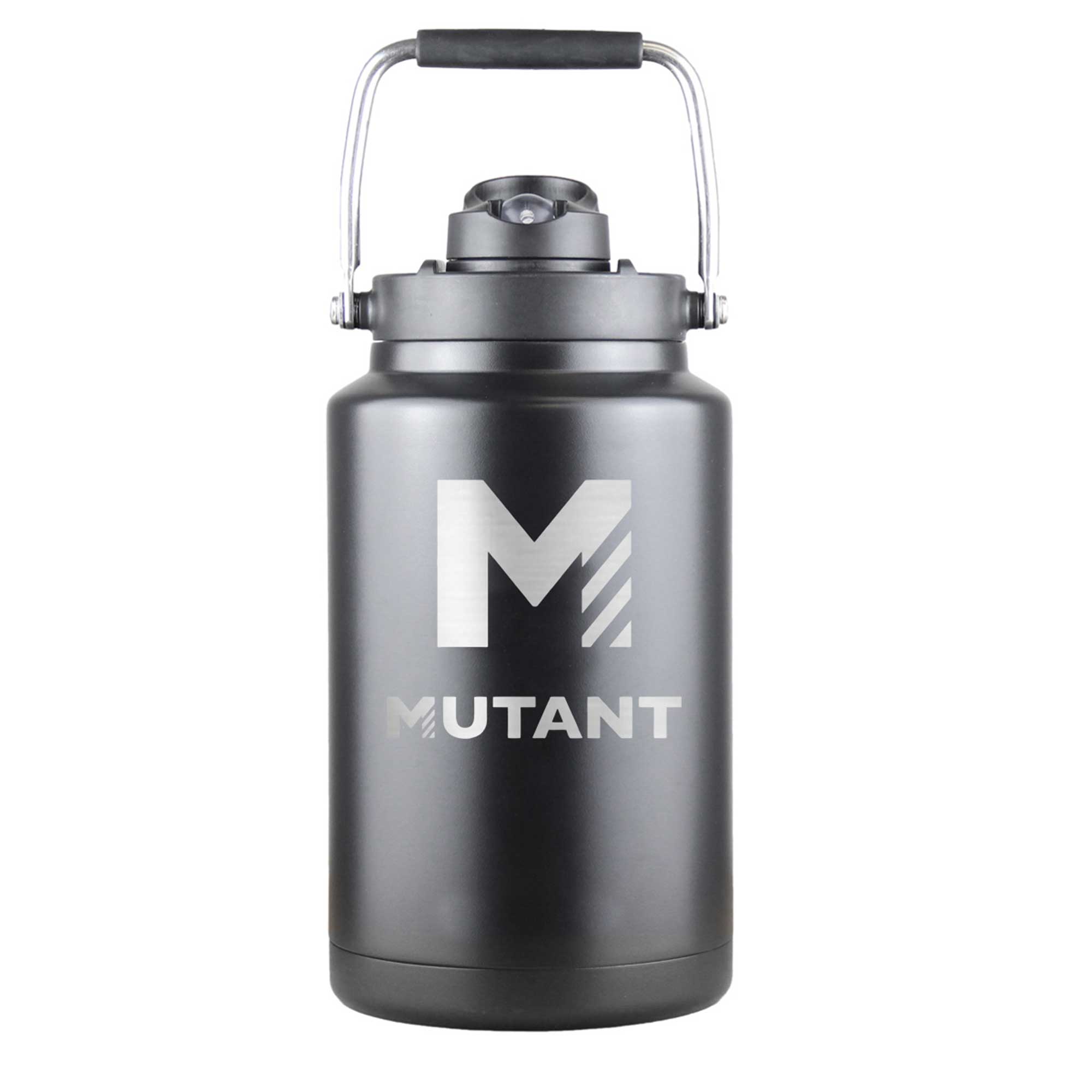 Nick The Mutant Walker Custom 1 Gallon Water Jug - Black | Large Capacity Insulated Water Bottle for Gym, Hiking & Outdoor Activities