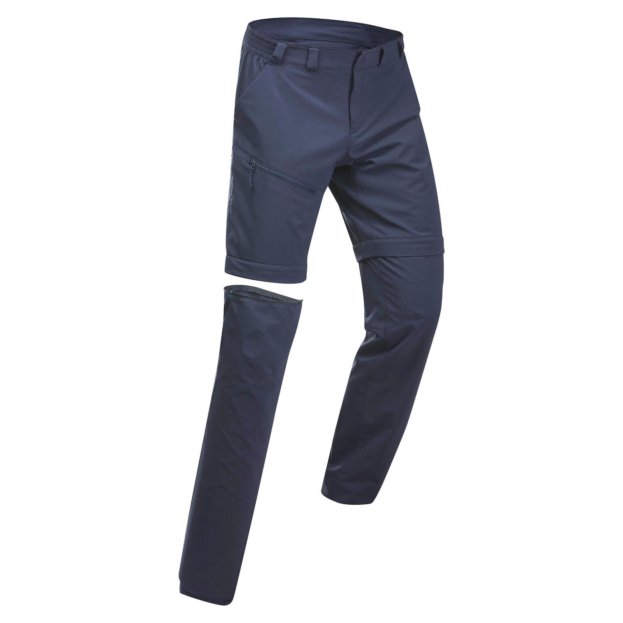 Quechua MH150 Men's Lightweight Hiking Pants - Convertible, Quick-Dry & Breathable for Outdoor Adventures, Camping & Travel