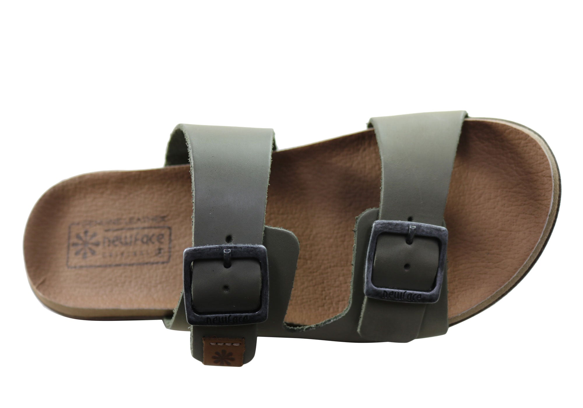 Silvan Women's Comfort Leather Slides Sandals - Soft Brazilian Leather - Perfect for Home, Poolside & Summer Outings