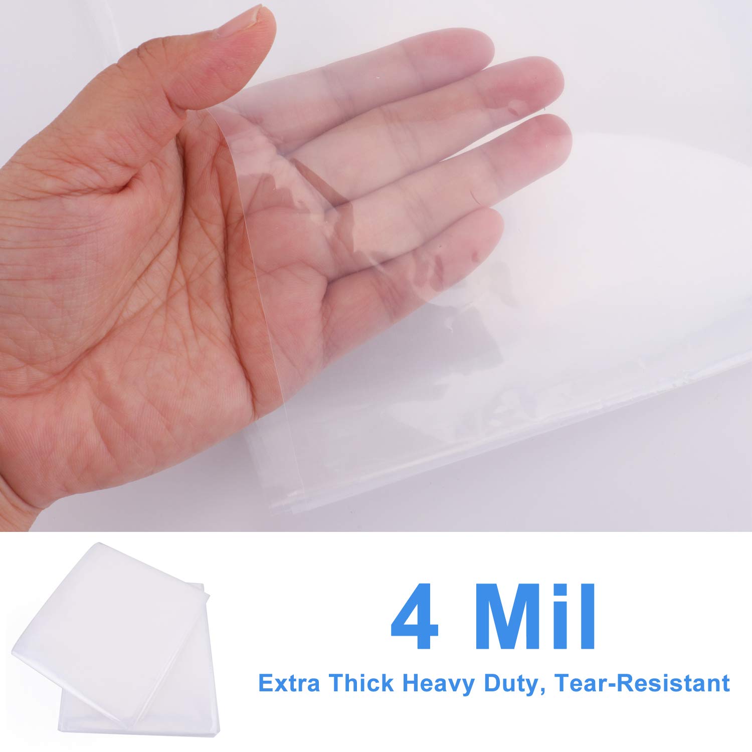 Queen Mattress Bags 2-Pack - Heavy Duty Waterproof Storage for Moving & Disposal - 54x96 Inch - Perfect for Home & Travel