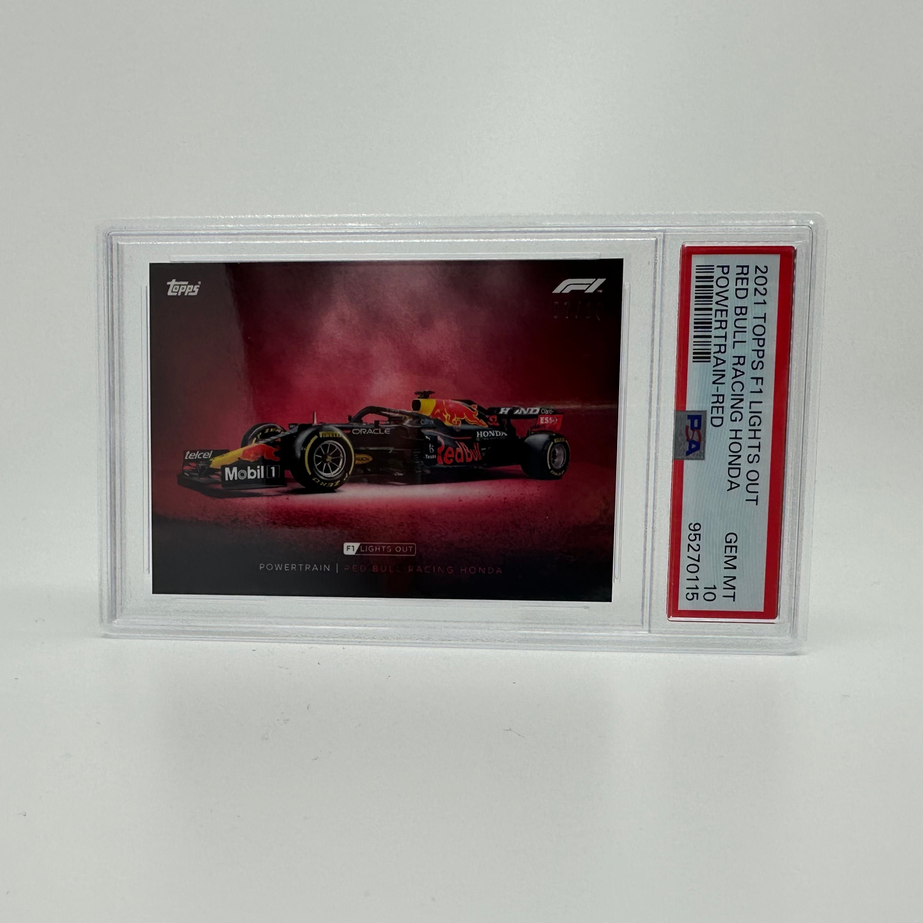 PSA 10 2007-2010 Red Bull Powertrain Red 2021 Topps Lights Out F1 Racing Card - Perfect for F1 Collectors, Display Cases & Sports Memorabilia Collections