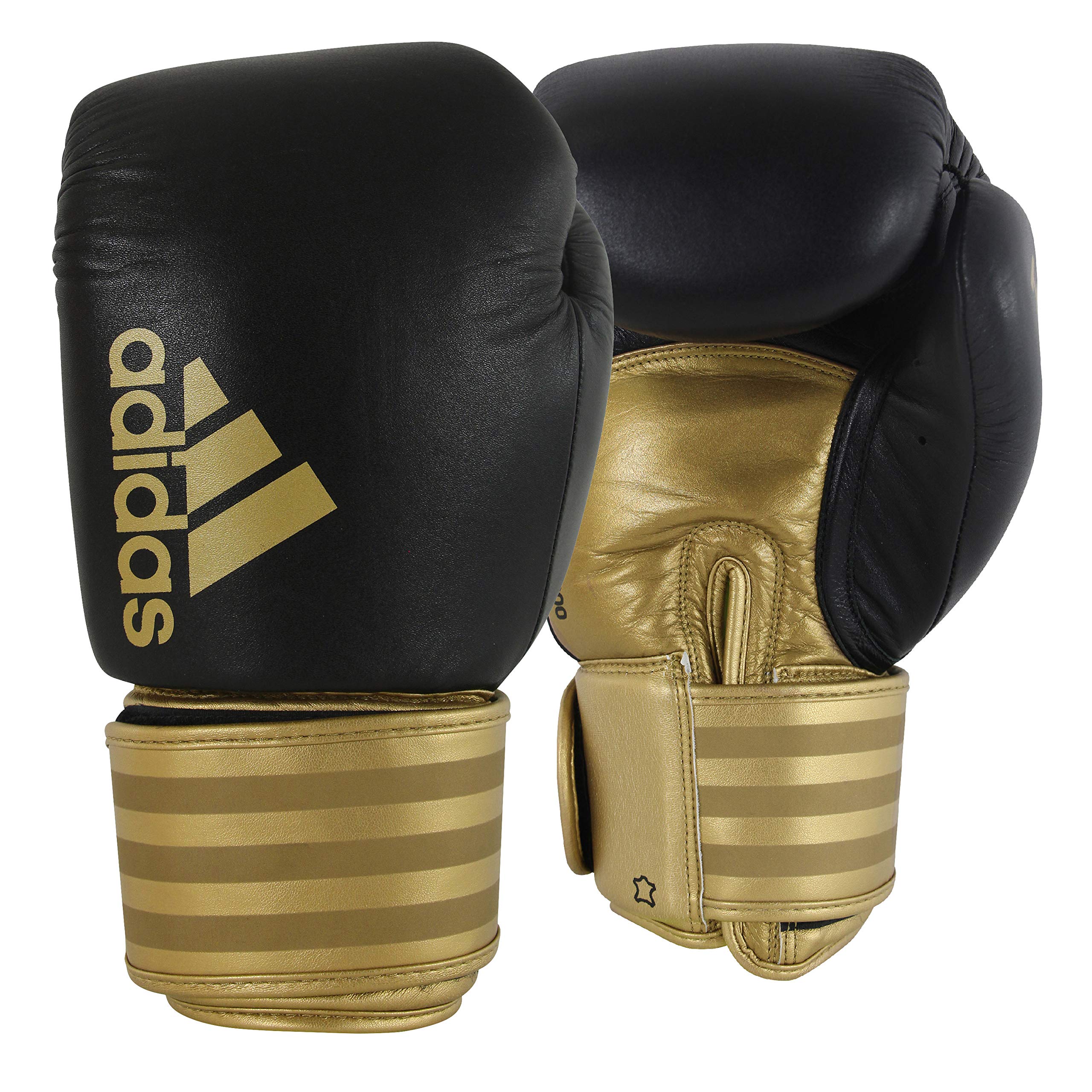 Adidas Hybrid 200 Leather Boxing & Kickboxing Gloves for Men & Women - Premium Training Gloves for MMA, Muay Thai, Sparring and Fitness Workouts