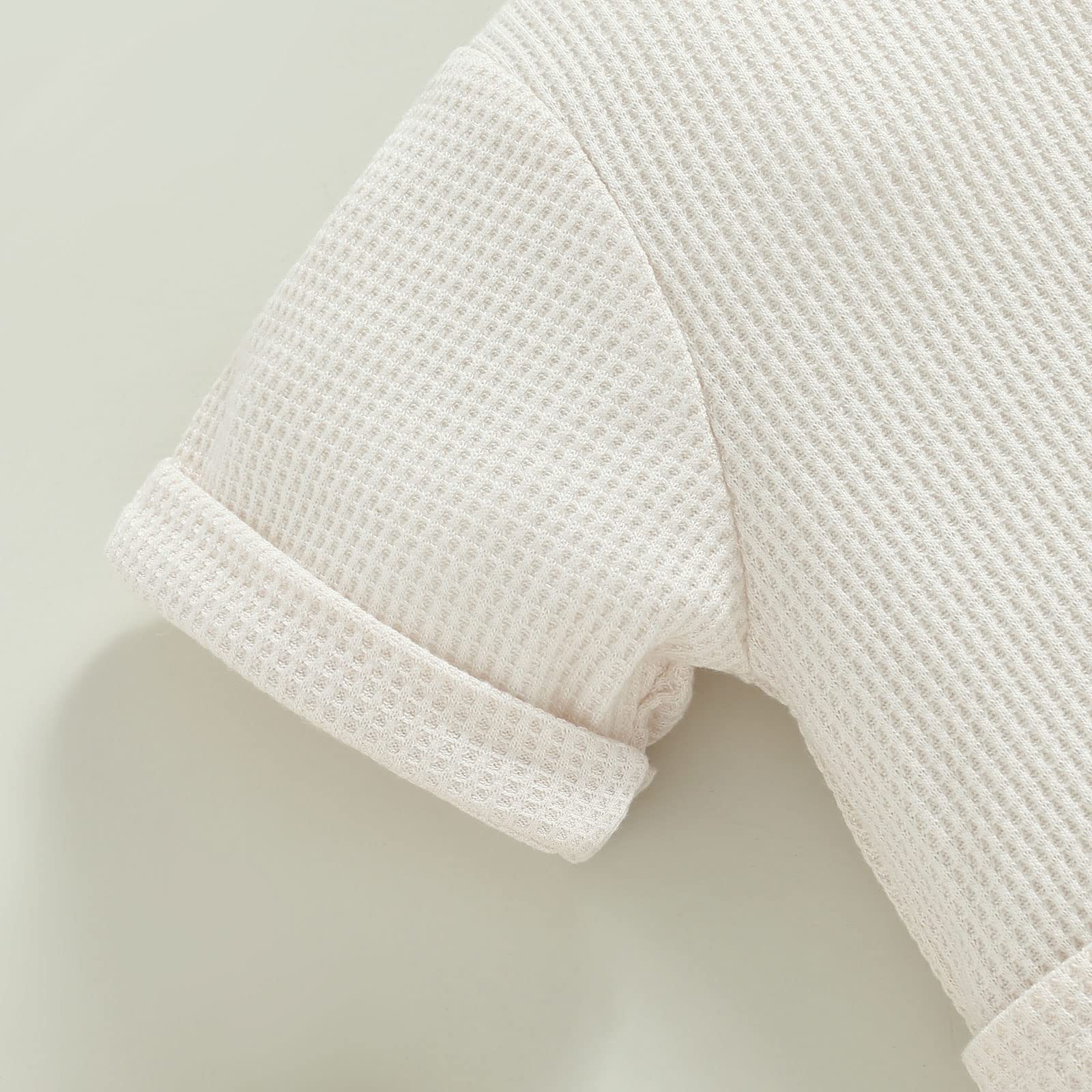 Ynibbim Winter Newborn Baby Romper - Unisex Hooded Jumpsuit with Waffle Cotton & Button Closure | Perfect for Infant Boys & Girls | Ideal for Winter Outings, Family Photos & Cozy Home Wear