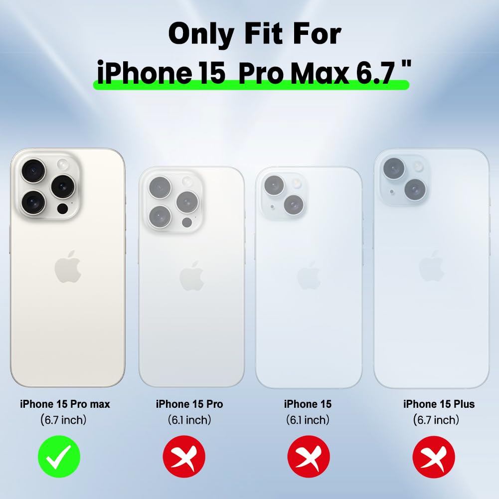 SAKUULO Cute Gold Plated iPhone 15 Pro Max Case - Soft TPU Shockproof Cover with Raised Camera Protection for Women & Girls (6.7