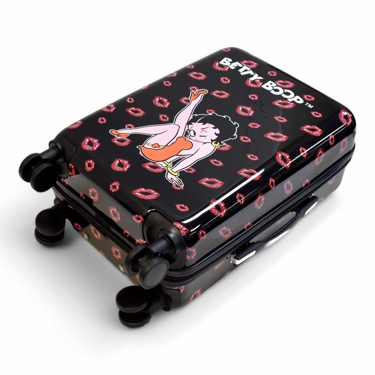 Betty Boop Themed Hard Shell Luggage Set - 3-Piece Carry-On, Medium & Large Suitcases with Spinner Wheels, Expandable Design & TSA Lock | Stylish Travel Luggage for Women & Betty Boop Fans | Perfect for Air Travel, Road Trips & Vacations