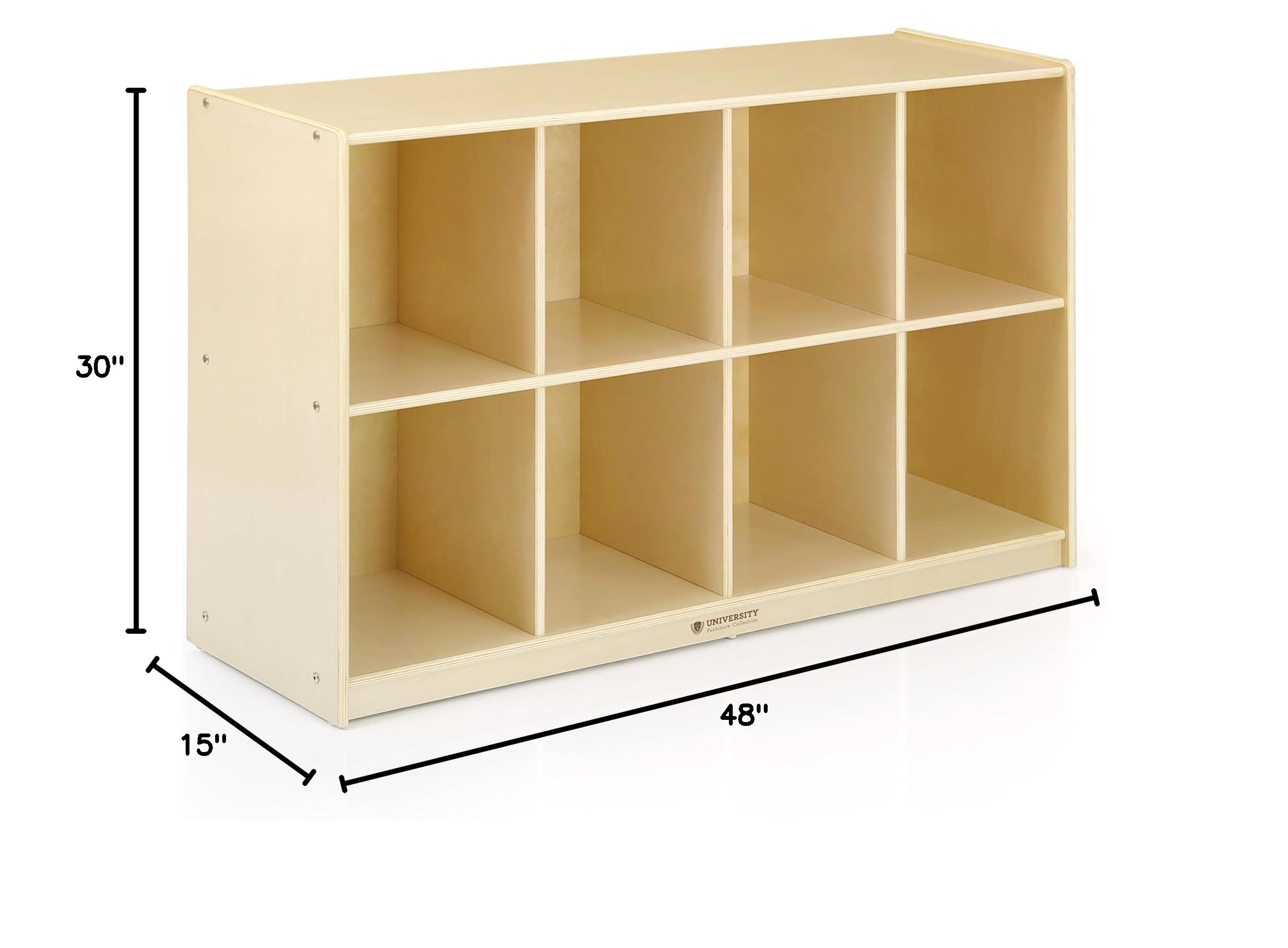 Guidecraft 8-Section Backpack Cubby Storage Cabinet - Natural Birch Plywood for Kindergarten, Preschool & Homeschool Organization - Perfect for Classroom Supplies, Art Materials & Kids' Backpacks Storage (Ideal for Daycare Centers, Montessori Schools & Home Learning Spaces)