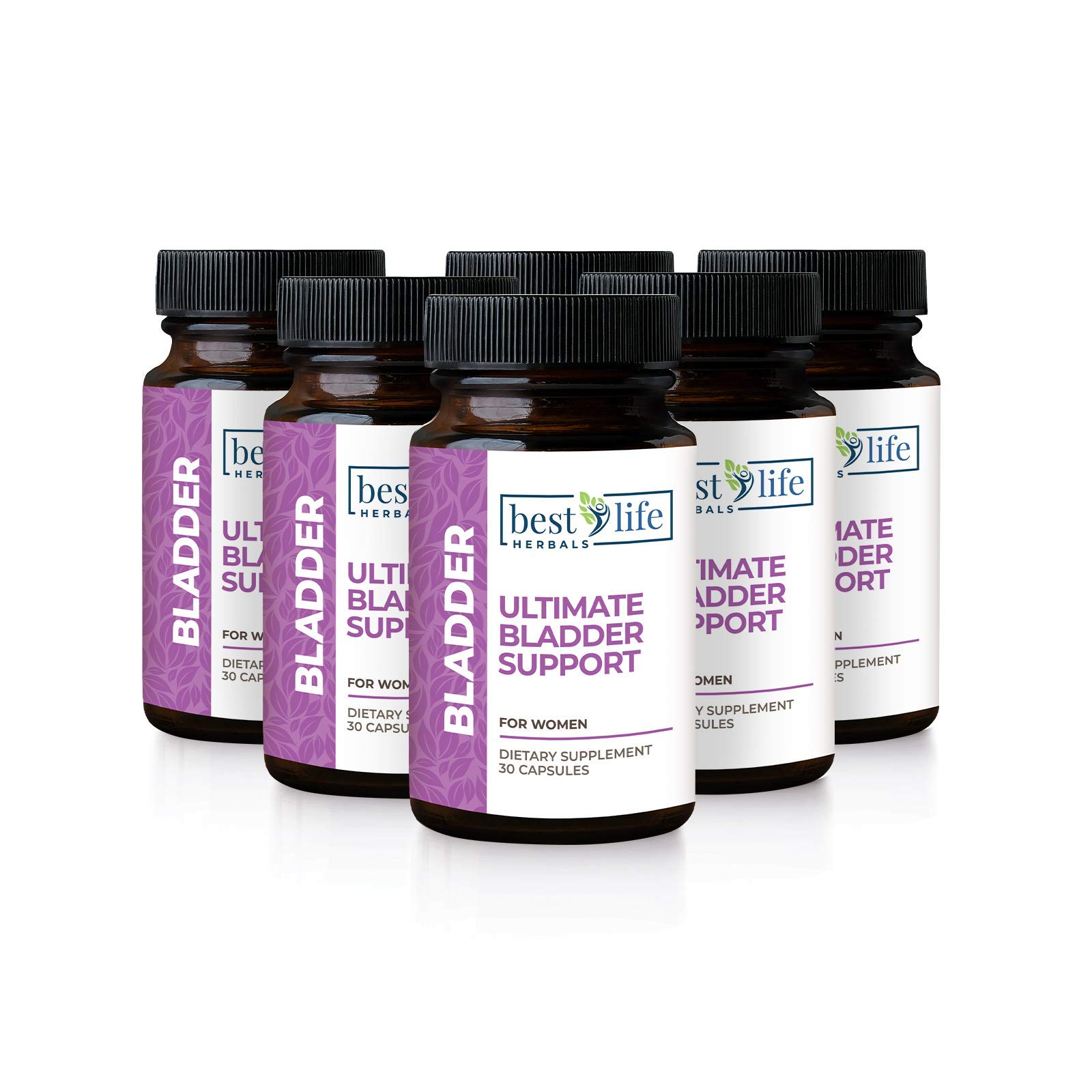 Premium Women's Bladder Control Supplement for Incontinence & Overactive Bladder Relief - Natural Support for Leakage Protection - 6 Bottles (180 Capsules) - Ideal for Active Lifestyles, Travel & Daily Confidence