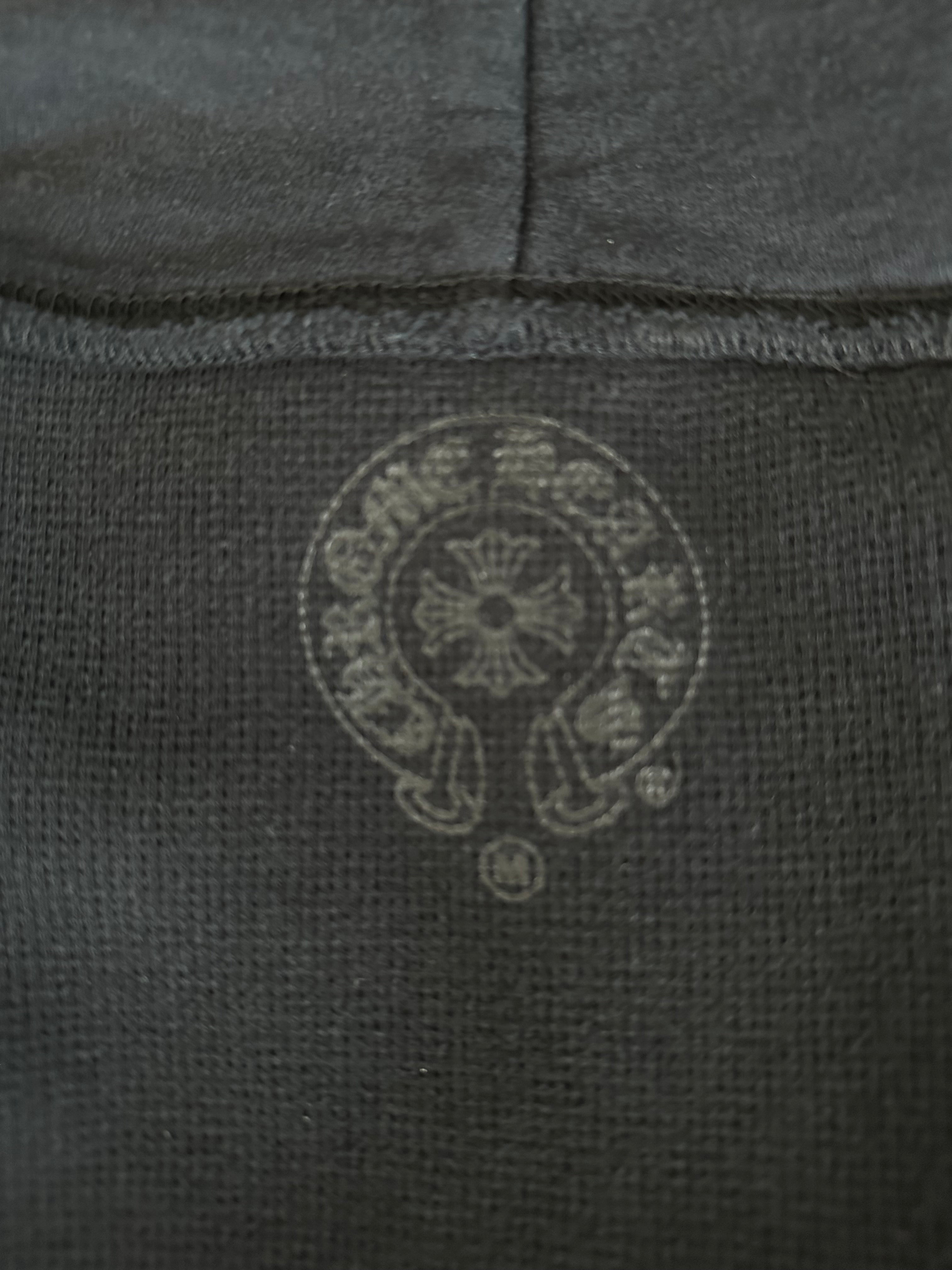Chrome Hearts Black & White Thermal Horseshoe Logo Hoodie for Men & Women - Cozy Winter Pullover for Streetwear Fashion & Casual Outfits
