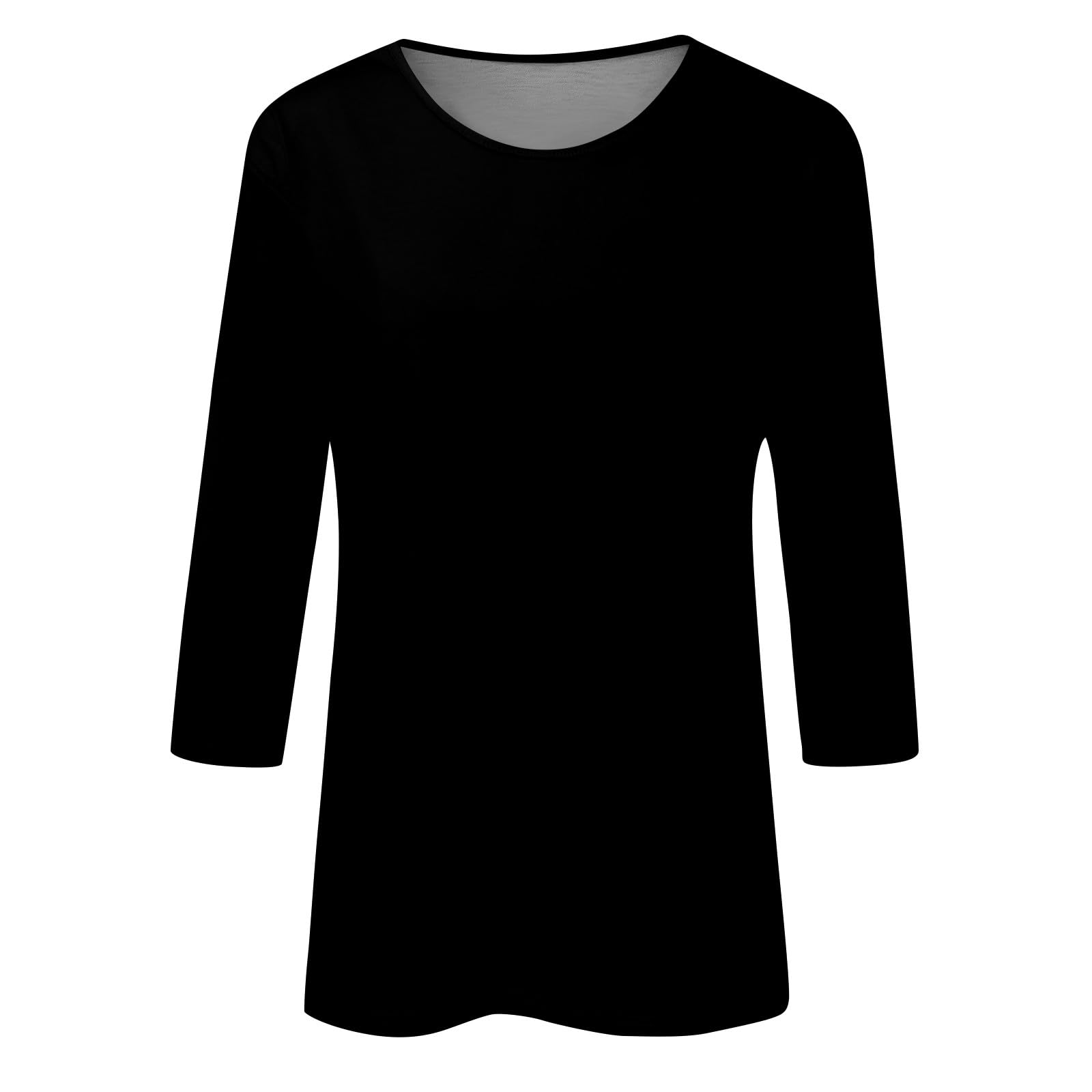 Trendy 3/4 Sleeve Women's Tops for Spring & Summer 2025 - Fashion Blouses & Casual Graphic Tees for Ladies - Perfect for Office Wear, Date Nights & Weekend Outings
