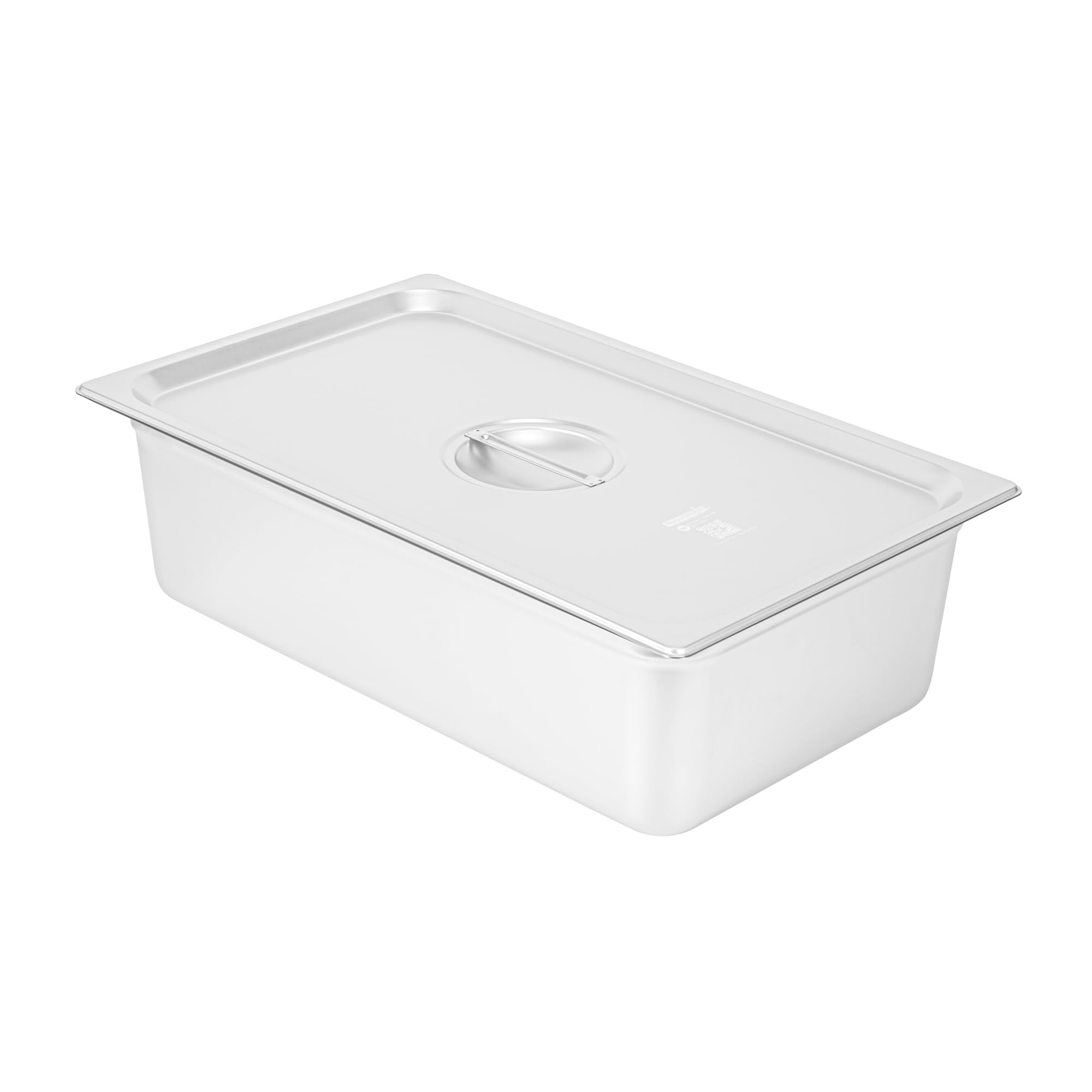 Stainless Steel Steam Table Pan Covers - 20.8 x 12.8 Inch NSF Certified Food Pan Lids with Handle for Commercial Kitchen & Catering | Compatible with Full Size Hotel Pans (Sold Separately) | Perfect for Buffet Serving, Food Warming & Storage