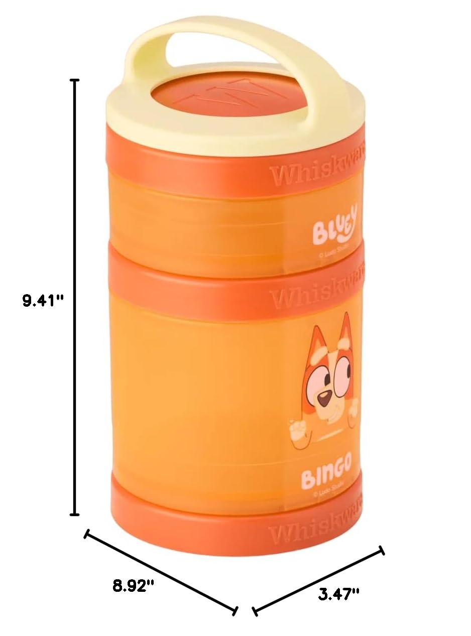 Whiskware Snacks Stacks - Airtight Food Storage Containers for Kitchen, Pantry & On-the-Go | Keep Snacks Fresh & Organized | Perfect for Chips, Cookies, Nuts & More